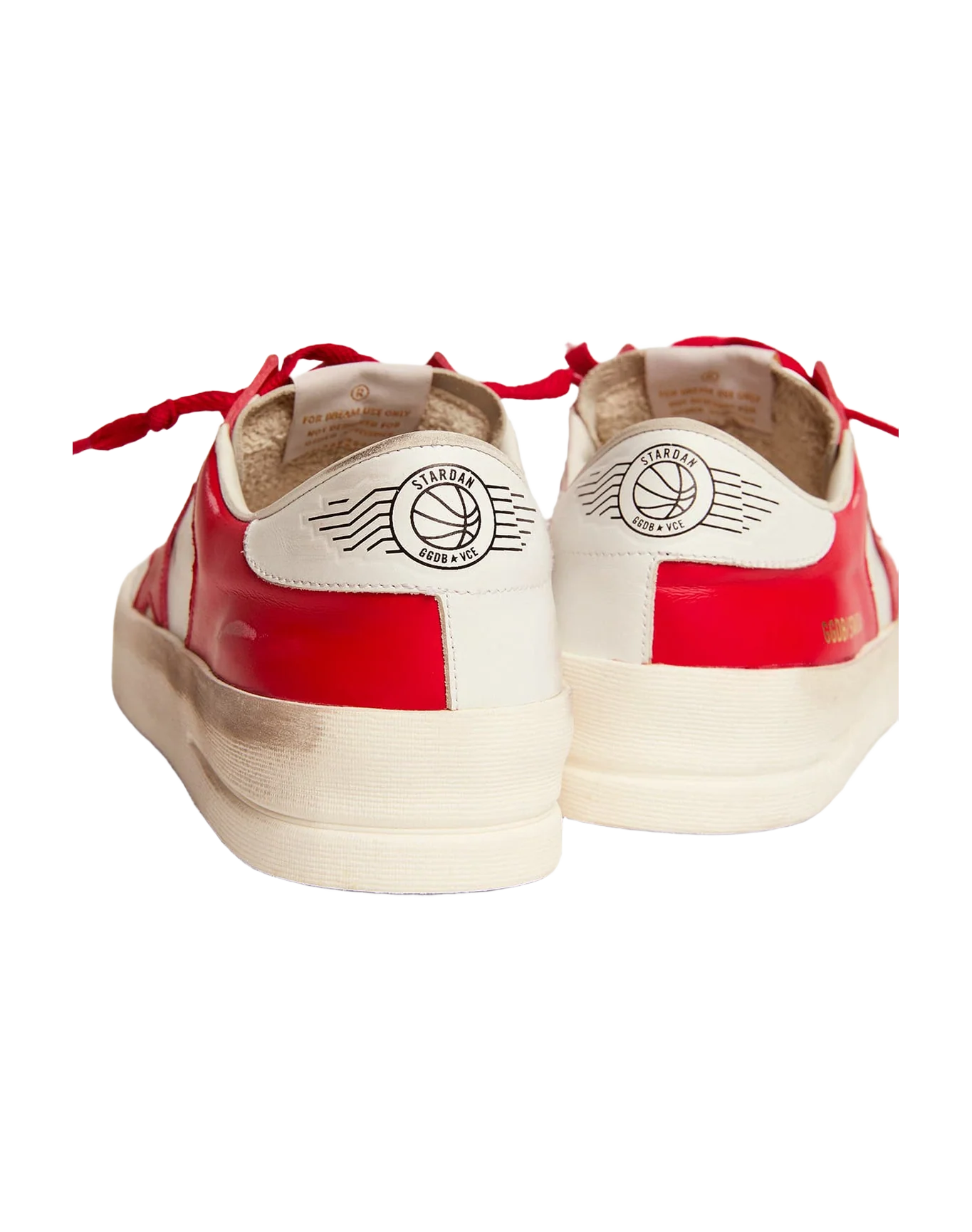 Men | Stardan White & Red Leather | White x Red - Image 3