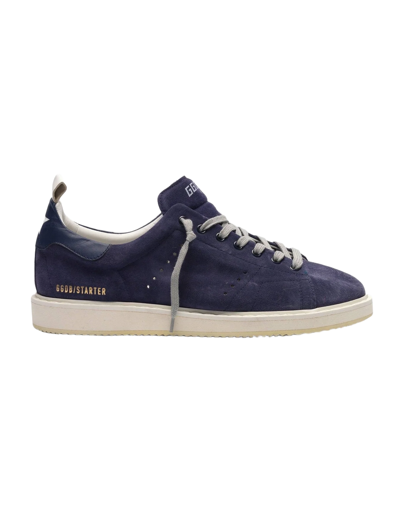 Men | Starter Sneakers Suede with Leather Heel Tab