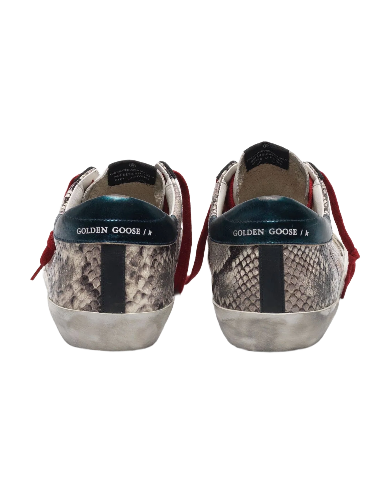 Men | Super-Star Animalier Pattern with Cream Star Green Heel Tab & Red Laces - Image 4