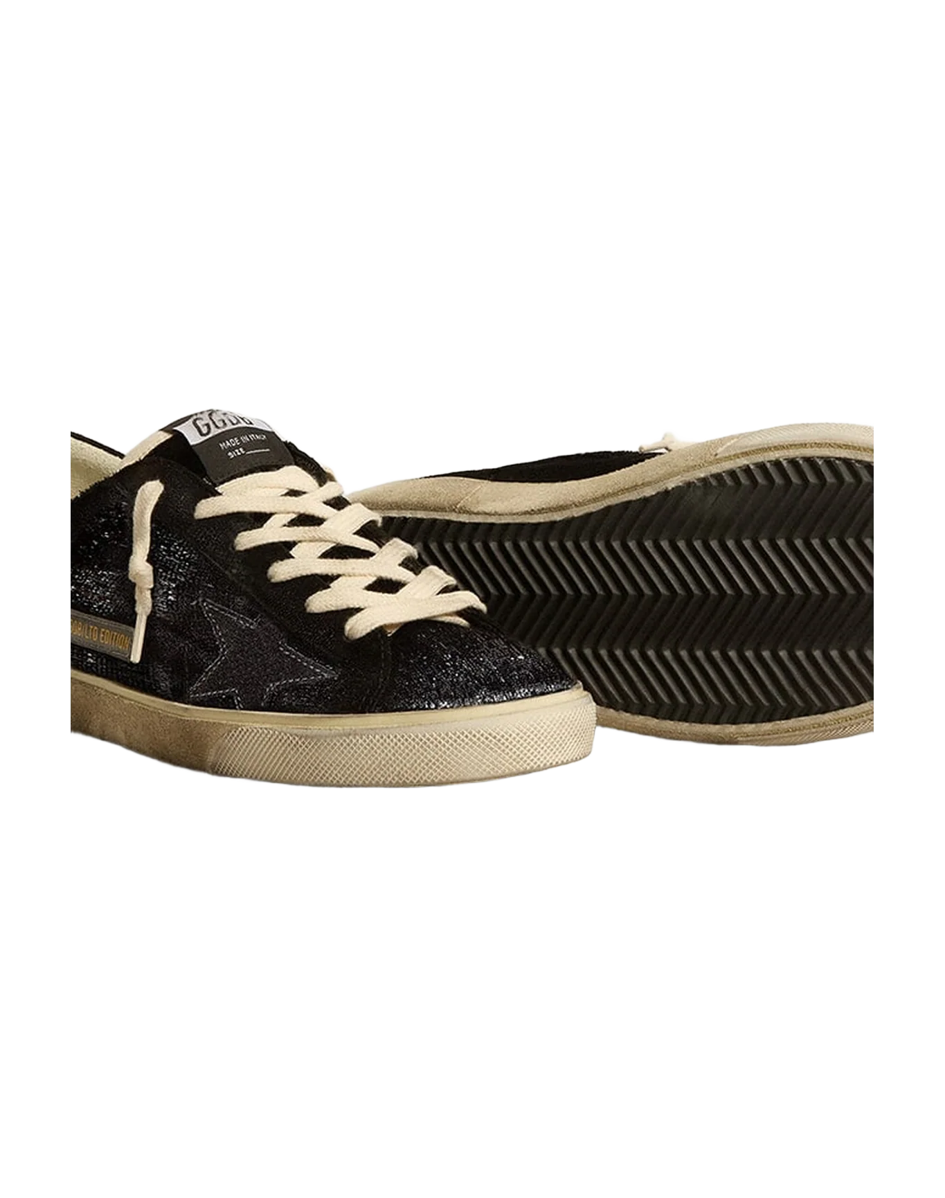 Men | Super-Star Black Velvet & Suede with Black Suede Star | Black - Image 4