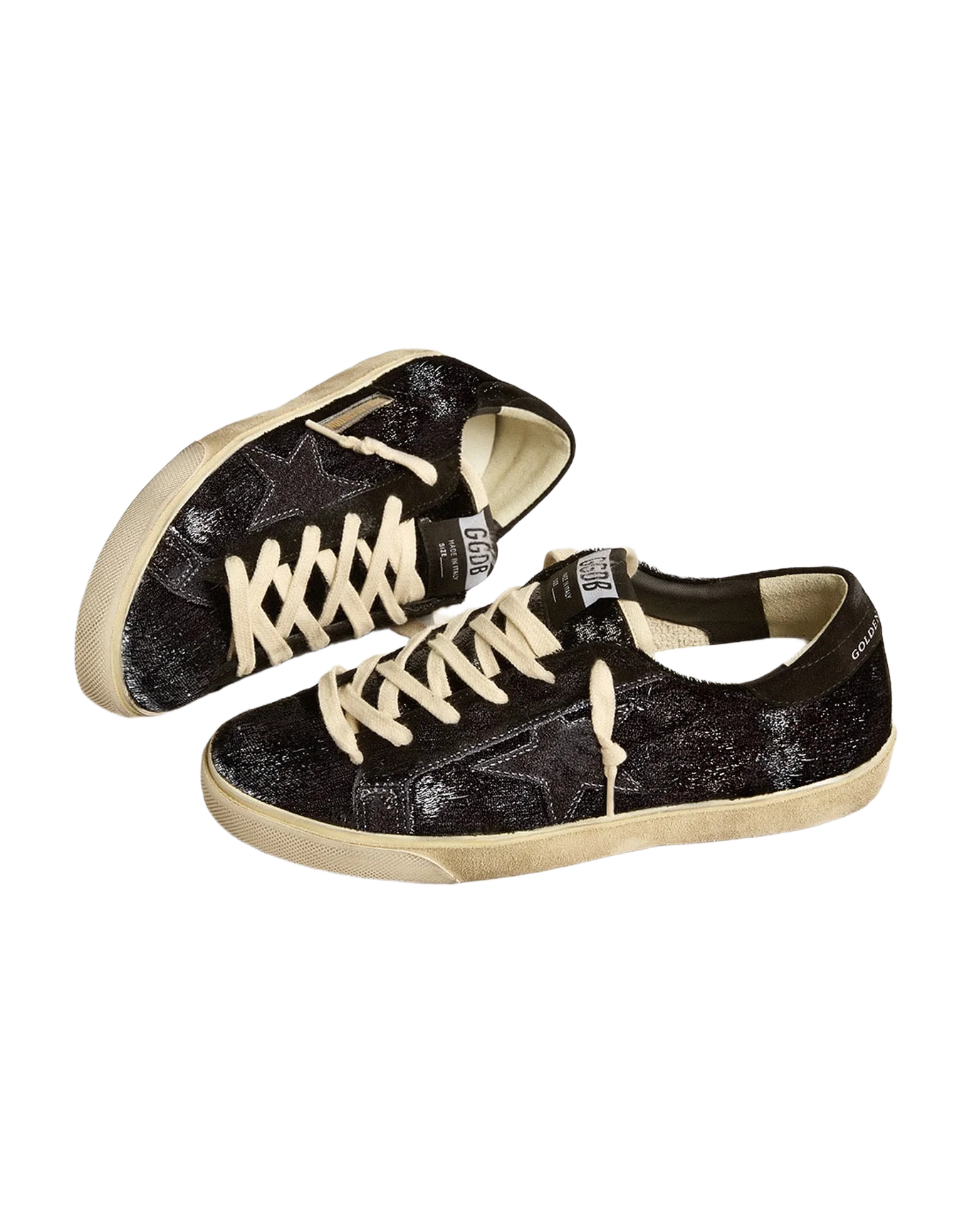 Men | Super-Star Black Velvet & Suede with Black Suede Star | Black - Image 7
