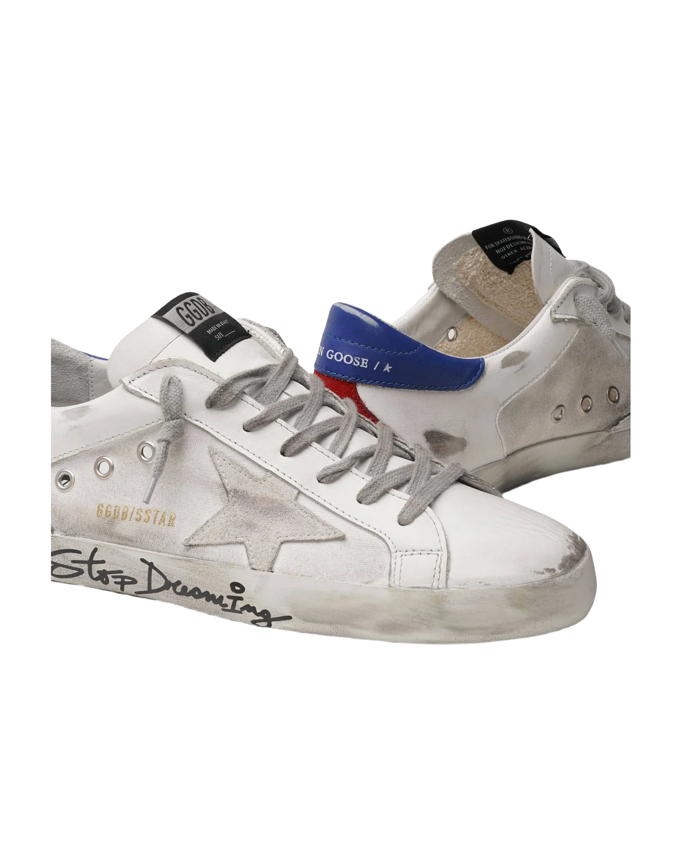 Men | Super-Star Canvas & Leather Upper Signature Foxi | White x Blue x Ruby x Red - Image 2