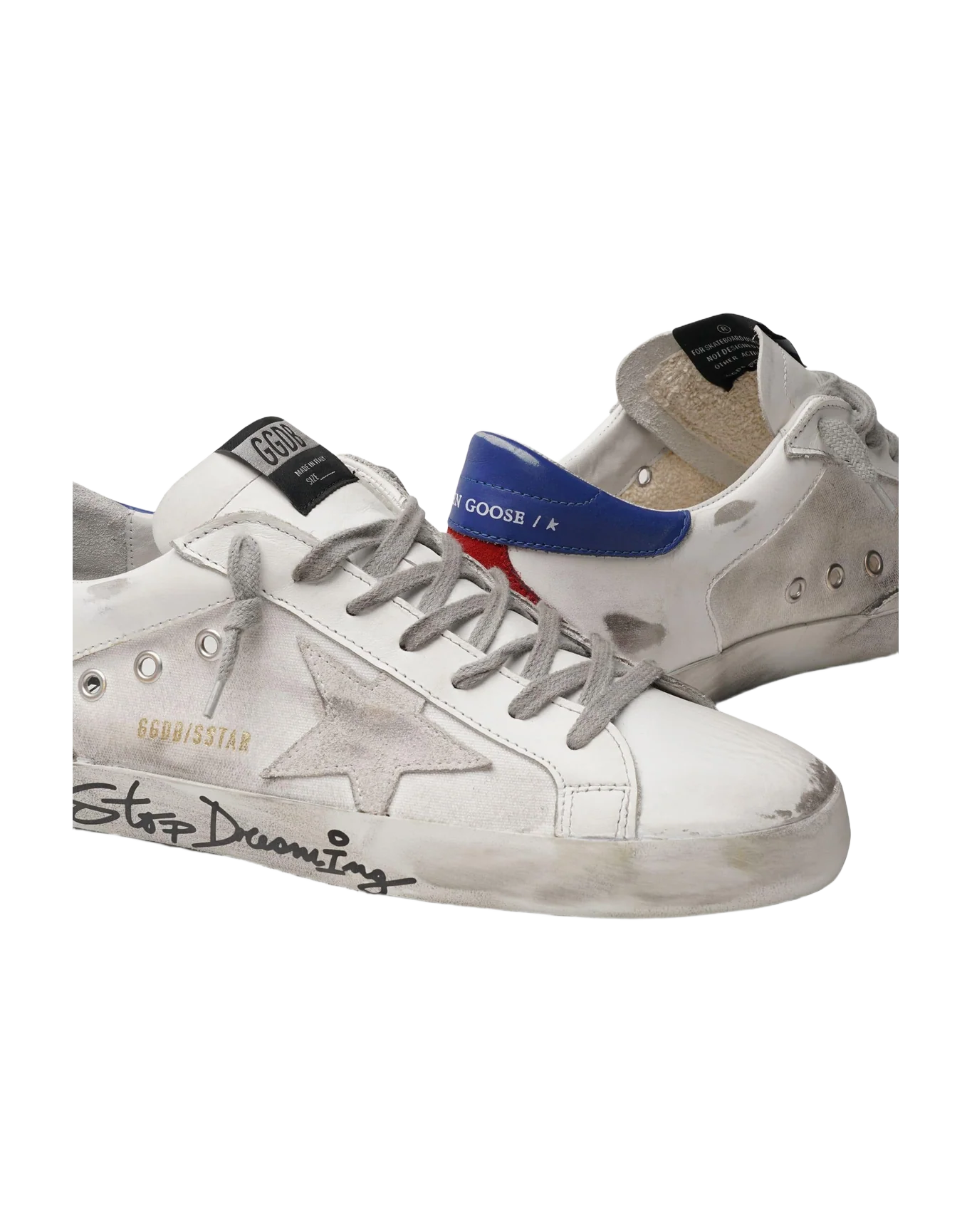 Men | Super-Star Canvas & Leather Upper Signature Foxi | White x Blue x Ruby x Red - Image 3