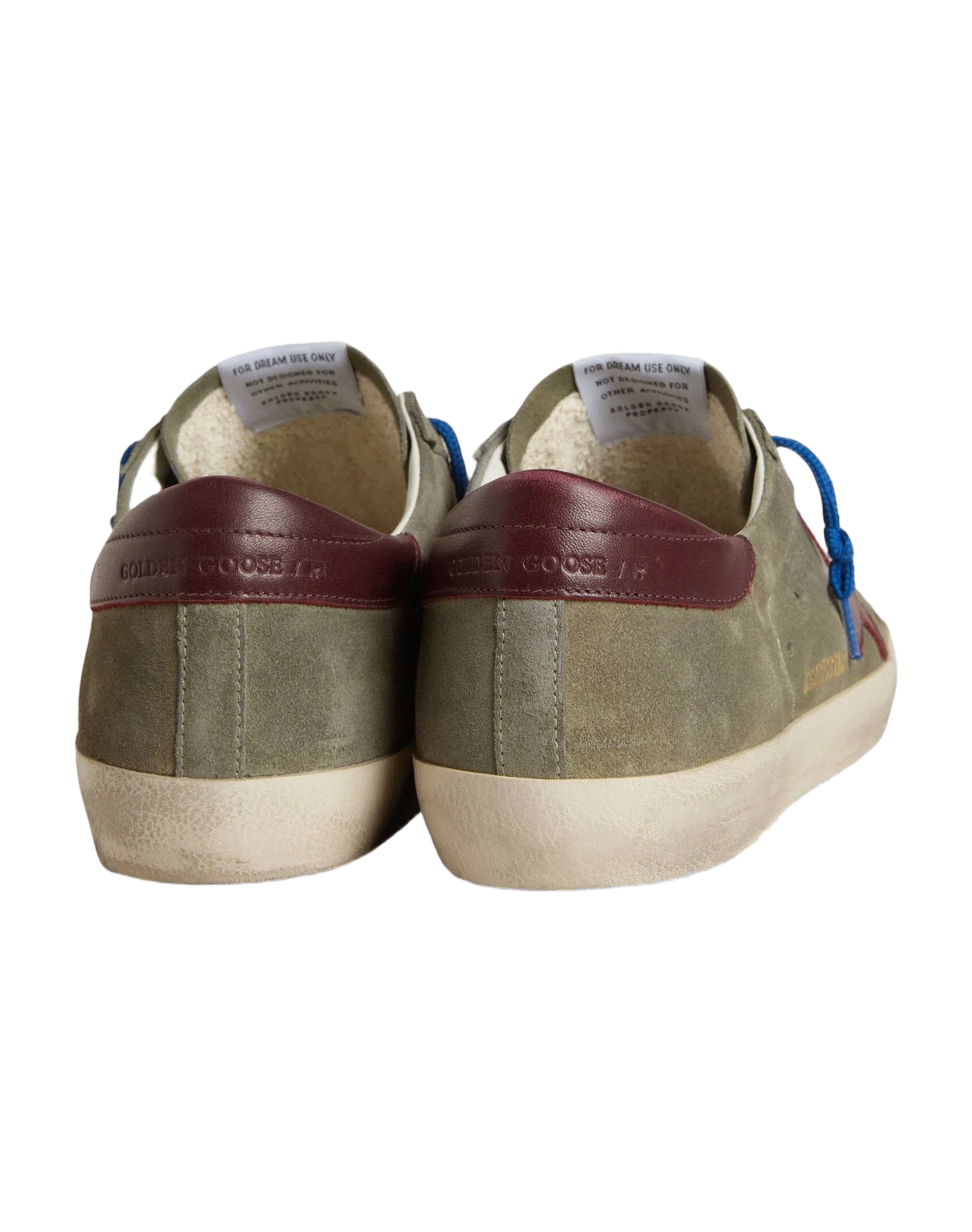Men | Super-Star Green Suede with Burgundy Star & Heel Tab | Green x Kenya - Image 3