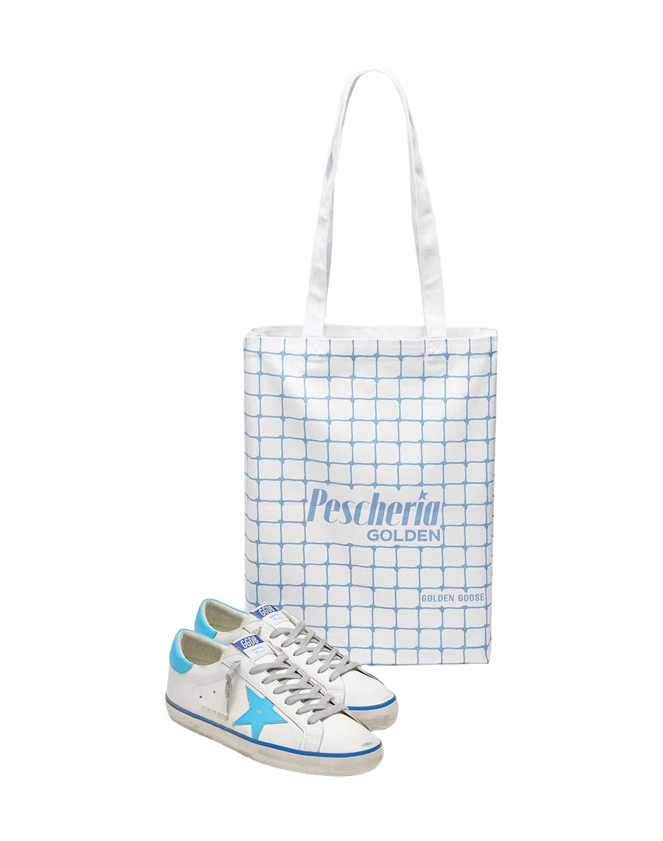 Men | Super-Star Ltd White Leather with Light Blue Leather Star & Heel Tab | Optic White x Light Blue x Blue - Image 13