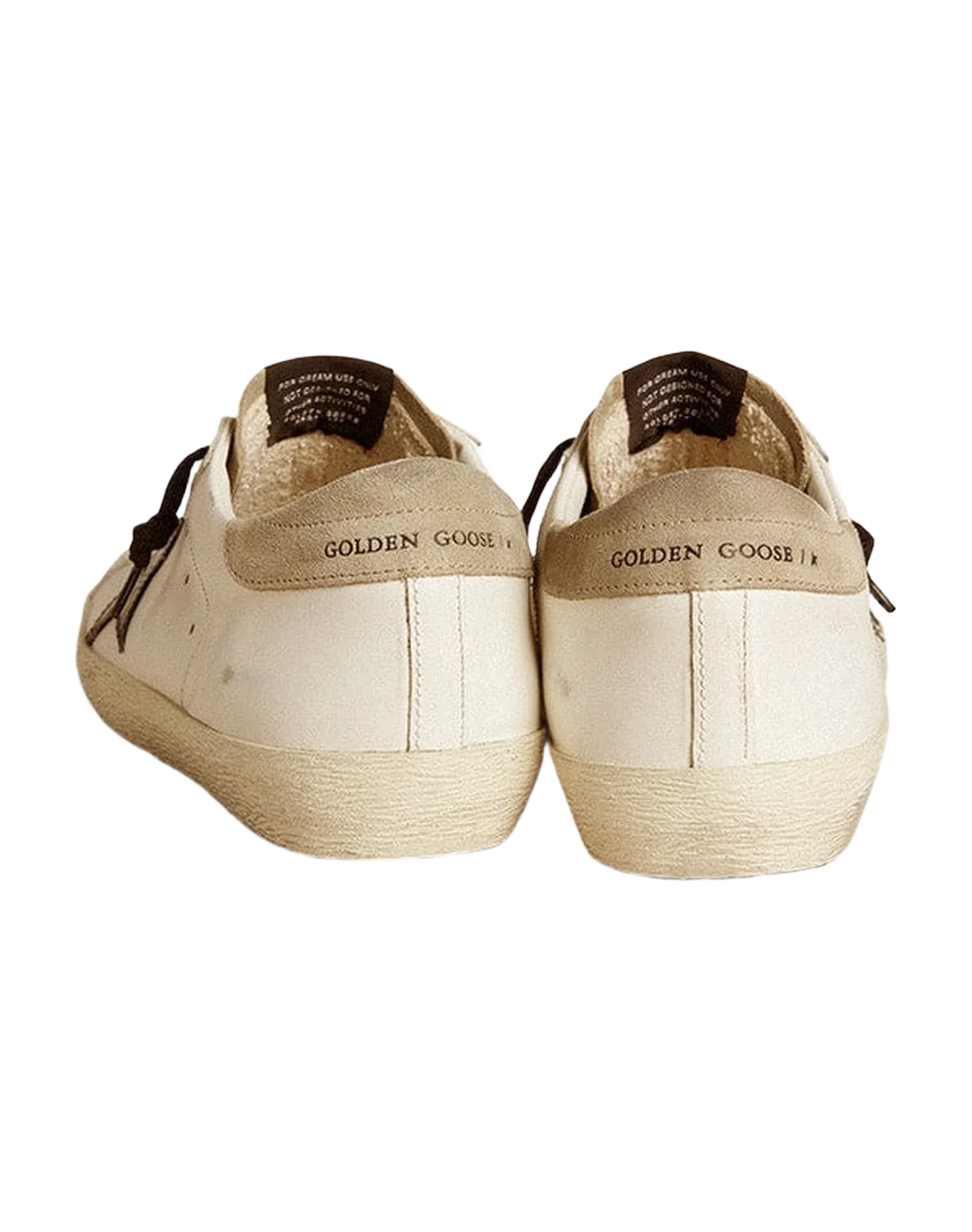 Men | Super-Star Ltd with Black Croc-Print Leather Star & Suede Inserts | White x Black x Taupe - Image 2