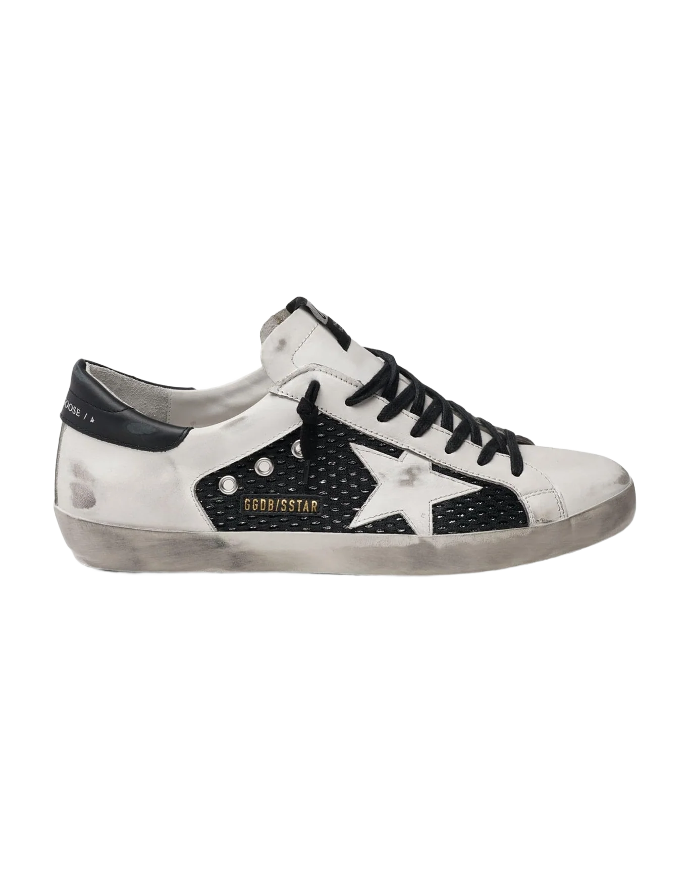 Men | Super-Star Net & Leather Upper Leather Star | White x Black
