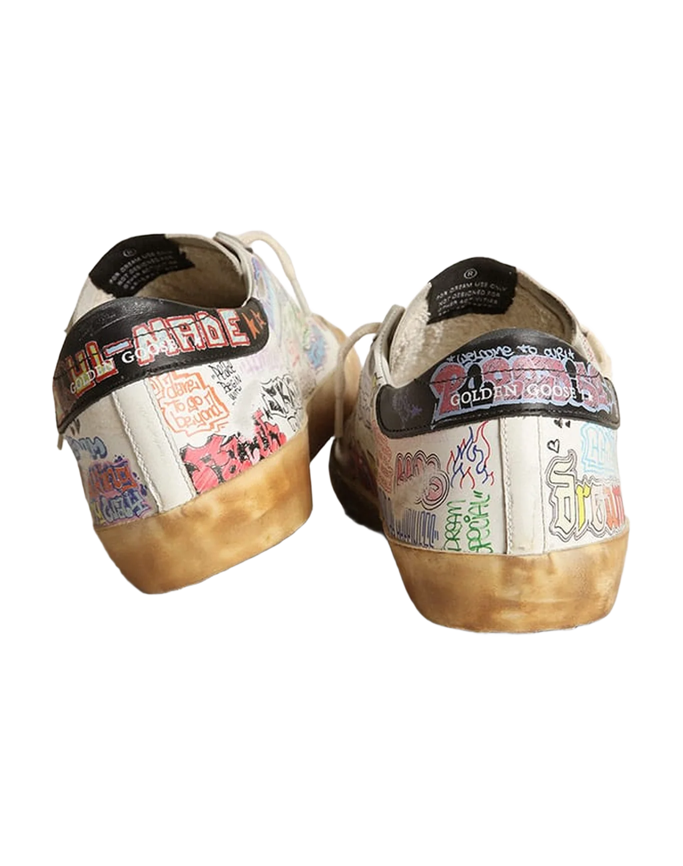 Men | Super-Star Penstar White Leather with Multicolor Lettering | White x Silver x Black x Multicolor - Image 2