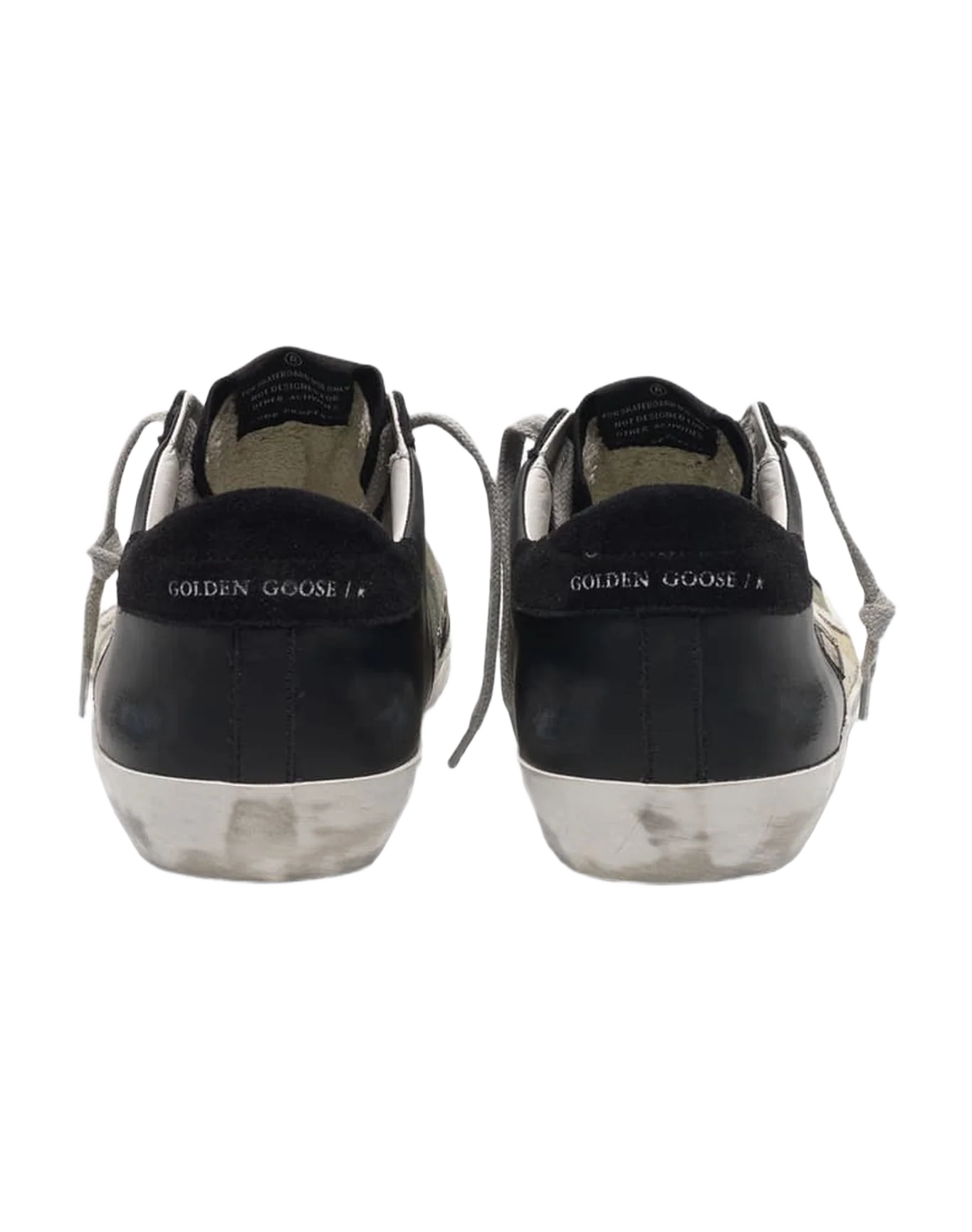 Men | Super-Star Sneakers Black Leather & Camouflage Canvas - Image 6