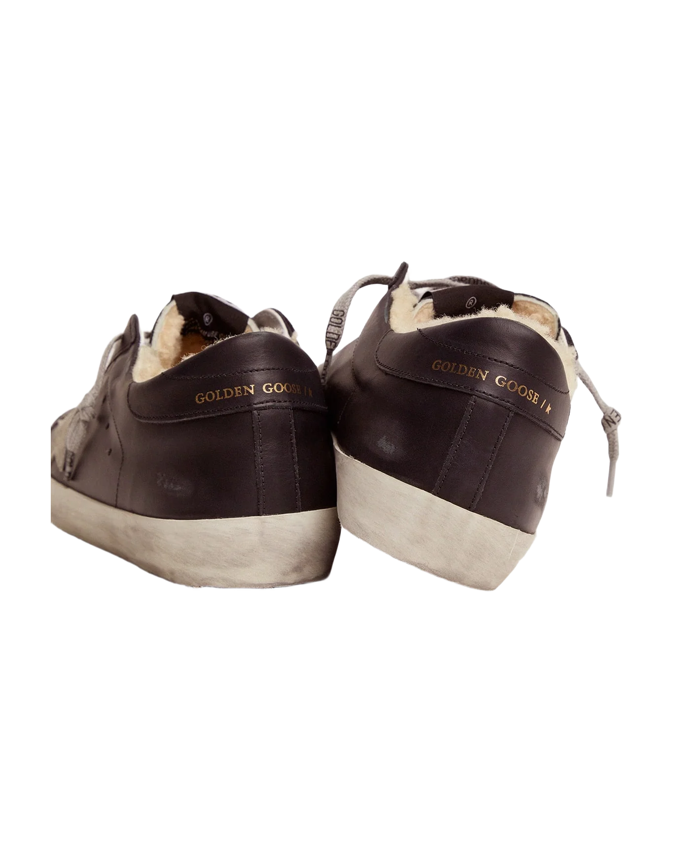 Men | Super-Star Sneakers Black Leather with Shearling Padding | Black x Ice - Image 4