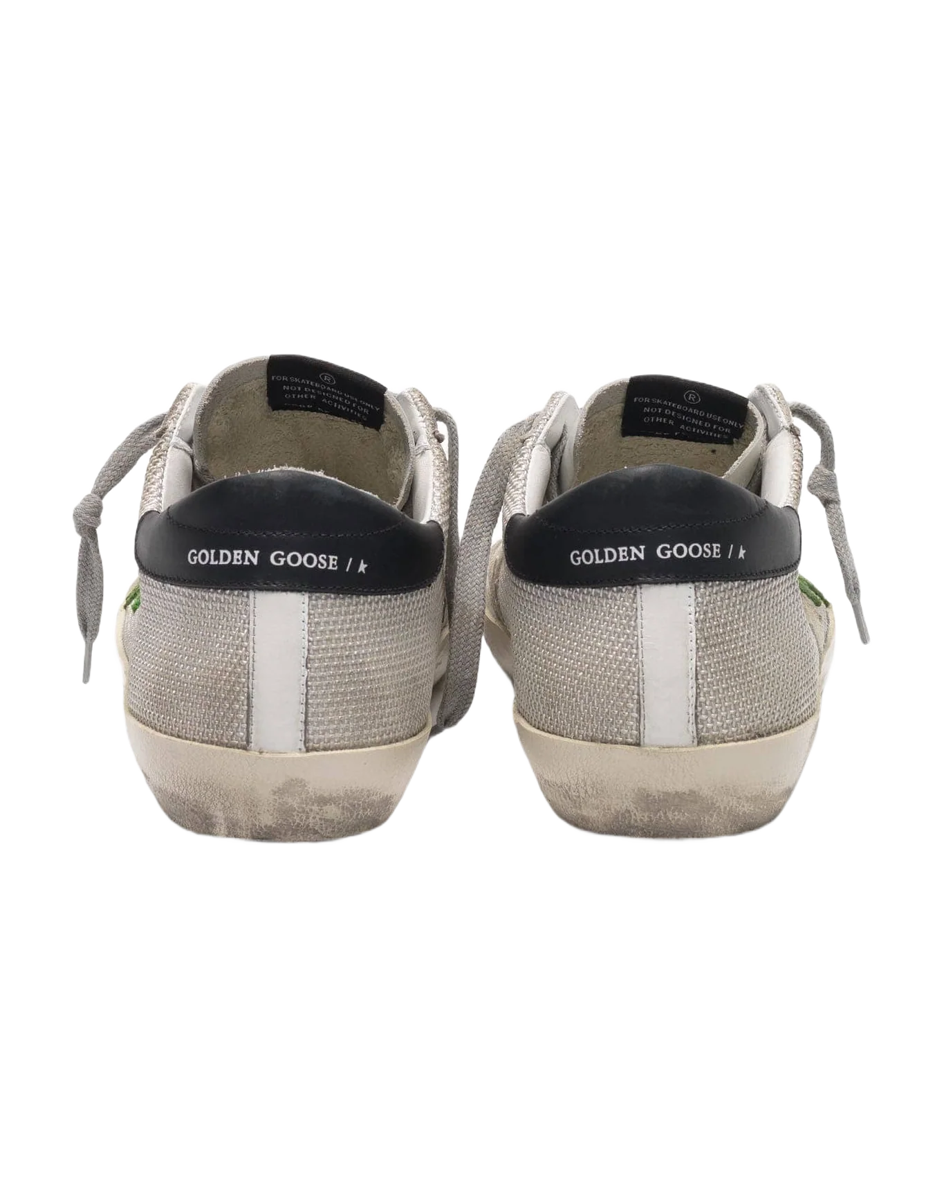 Men | Super-Star Sneakers Leather & Mesh with Green Star - Image 7