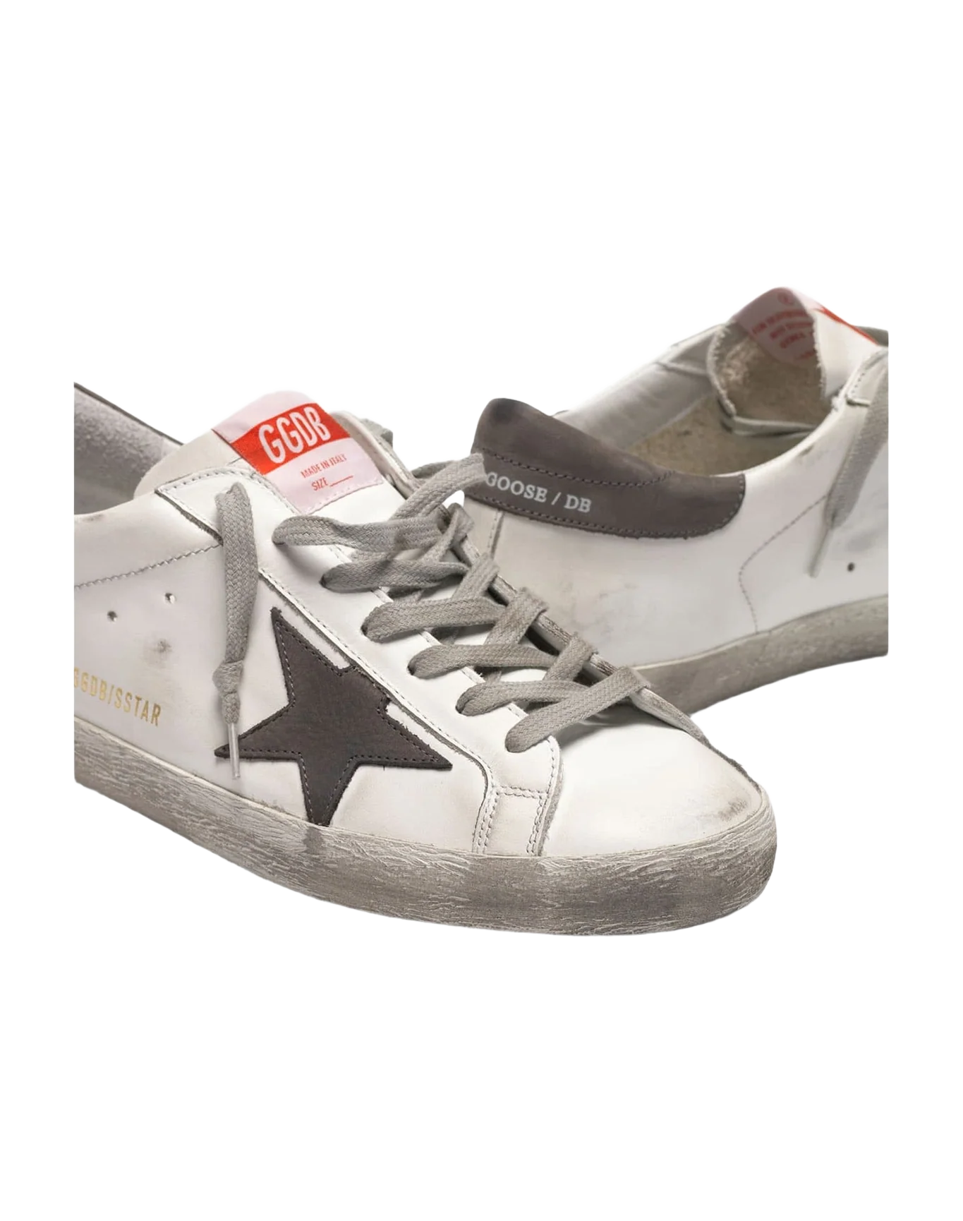 Men | Super-Star Sneakers Leather with Star & Heel Tab Nubuck