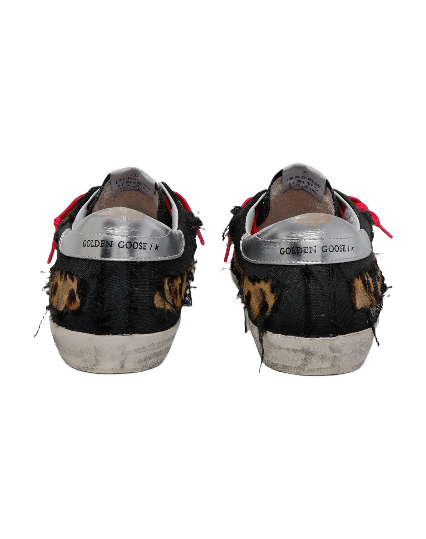 Men | Super-Star Sneakers Leopard-Print Pony Skin & Black Canvas | Brown Leo x Black x Fluo Yellow x Silver - Image 3