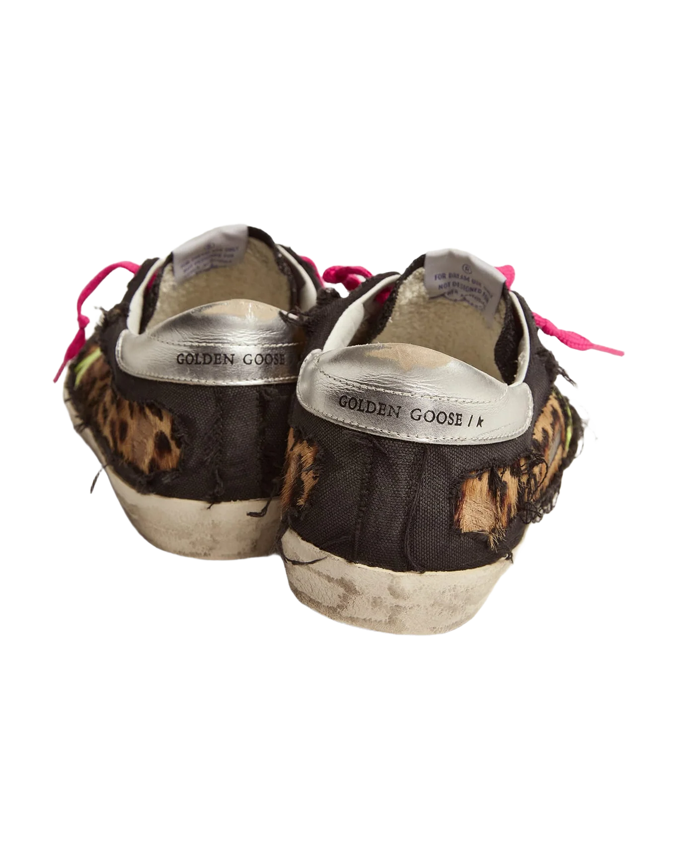 Men | Super-Star Sneakers Leopard-Print Pony Skin & Black Canvas | Brown Leo x Black x Fluo Yellow x Silver - Image 8