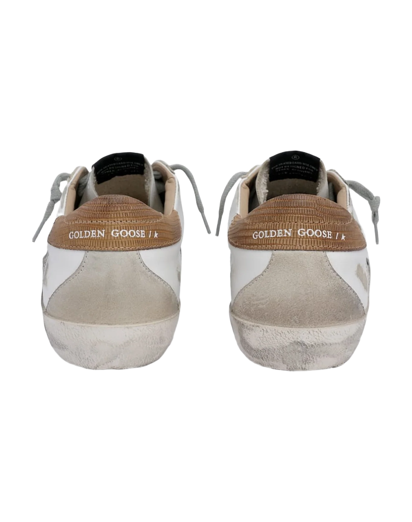 Men | Super-Star Sneakers White Leather with Brown Laminated Heel Tab - Image 6