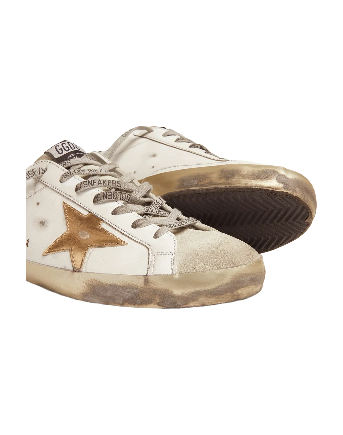 Men | Super-Star Sneakers with Midnight-Blue Corduroy Velvet Heel Tab | White x Ice x Gold x Night Blue - Image 5