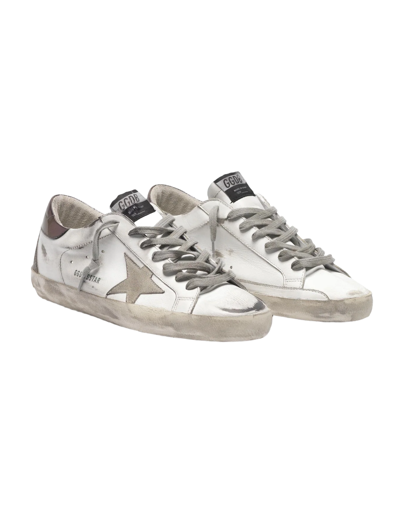 Men | Super-Star Sneakers with Purple Metallic Heel Tab - Image 4