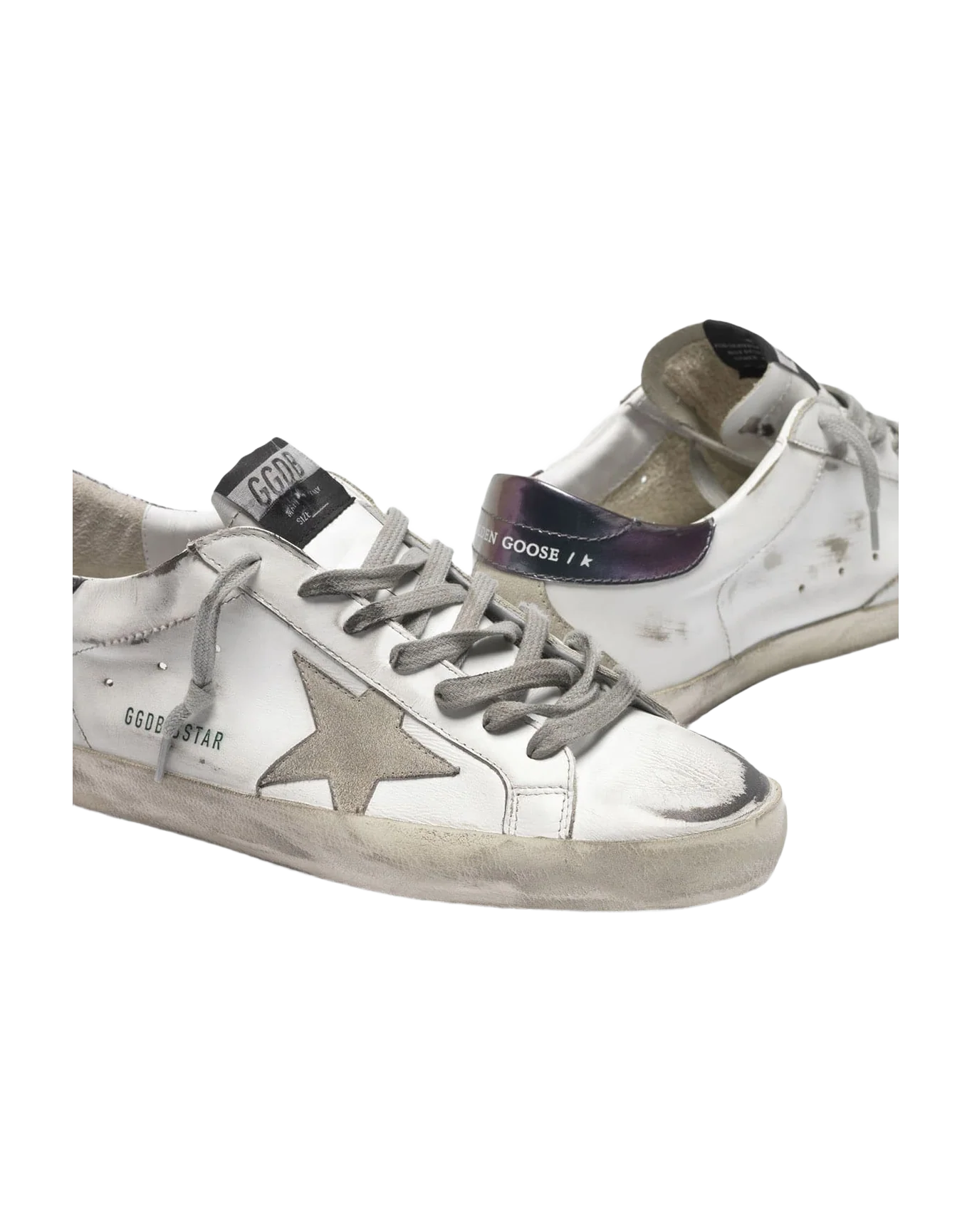 Men | Super-Star Sneakers with Purple Metallic Heel Tab - Image 8