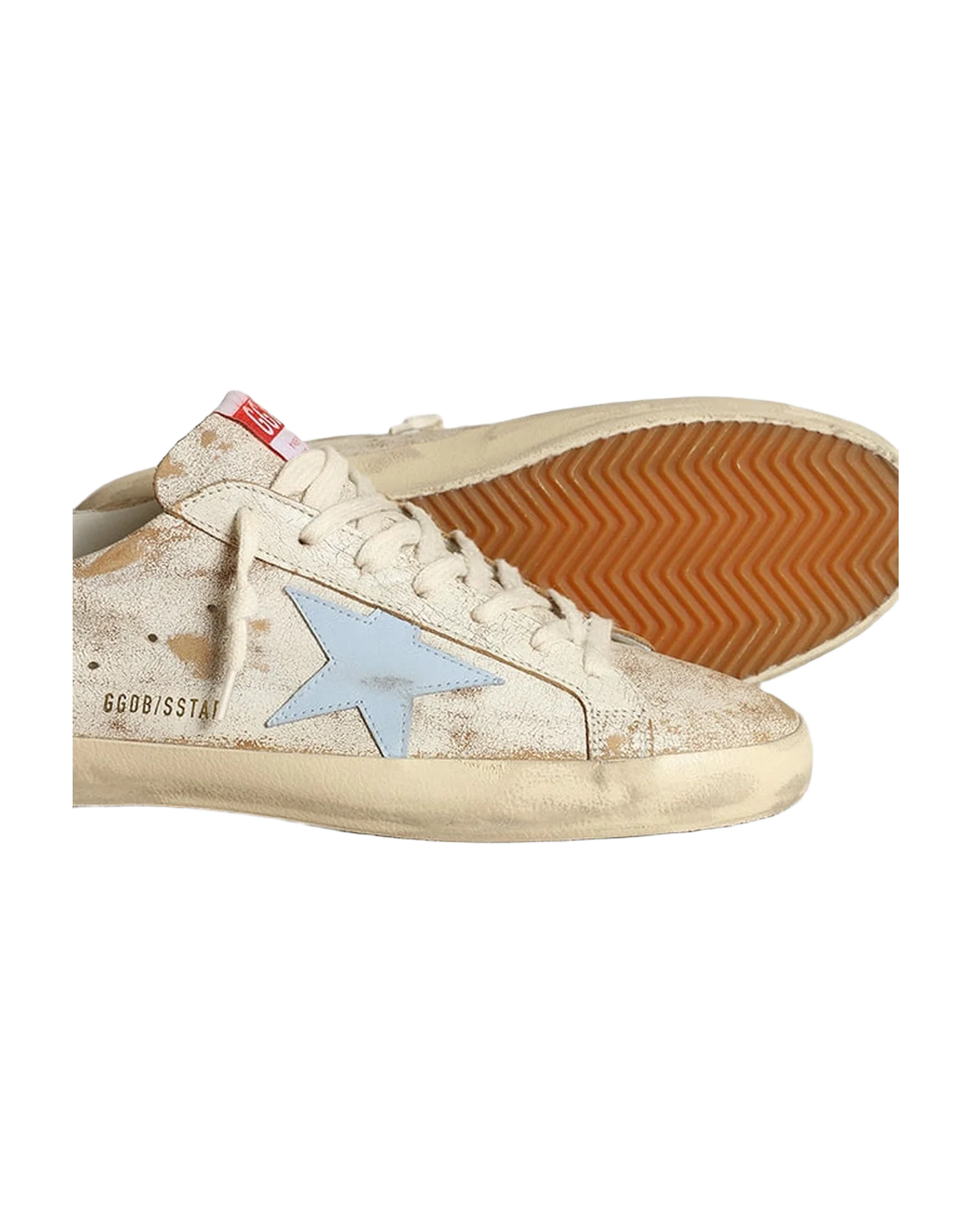 Men | Super-Star with Star Smoky Light Blue Leather & Silver Heel | White x Blue Fog x Silver - Image 6