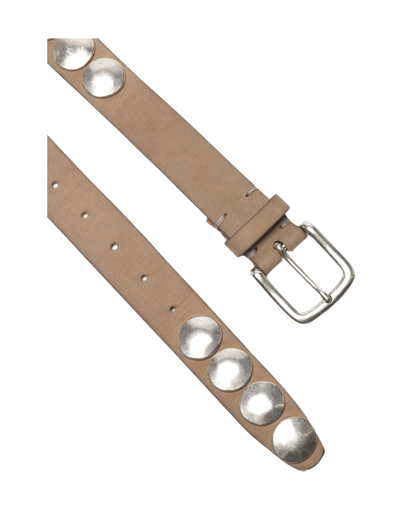Men | Trinidad Brown Belt with Circular Studs - Image 4
