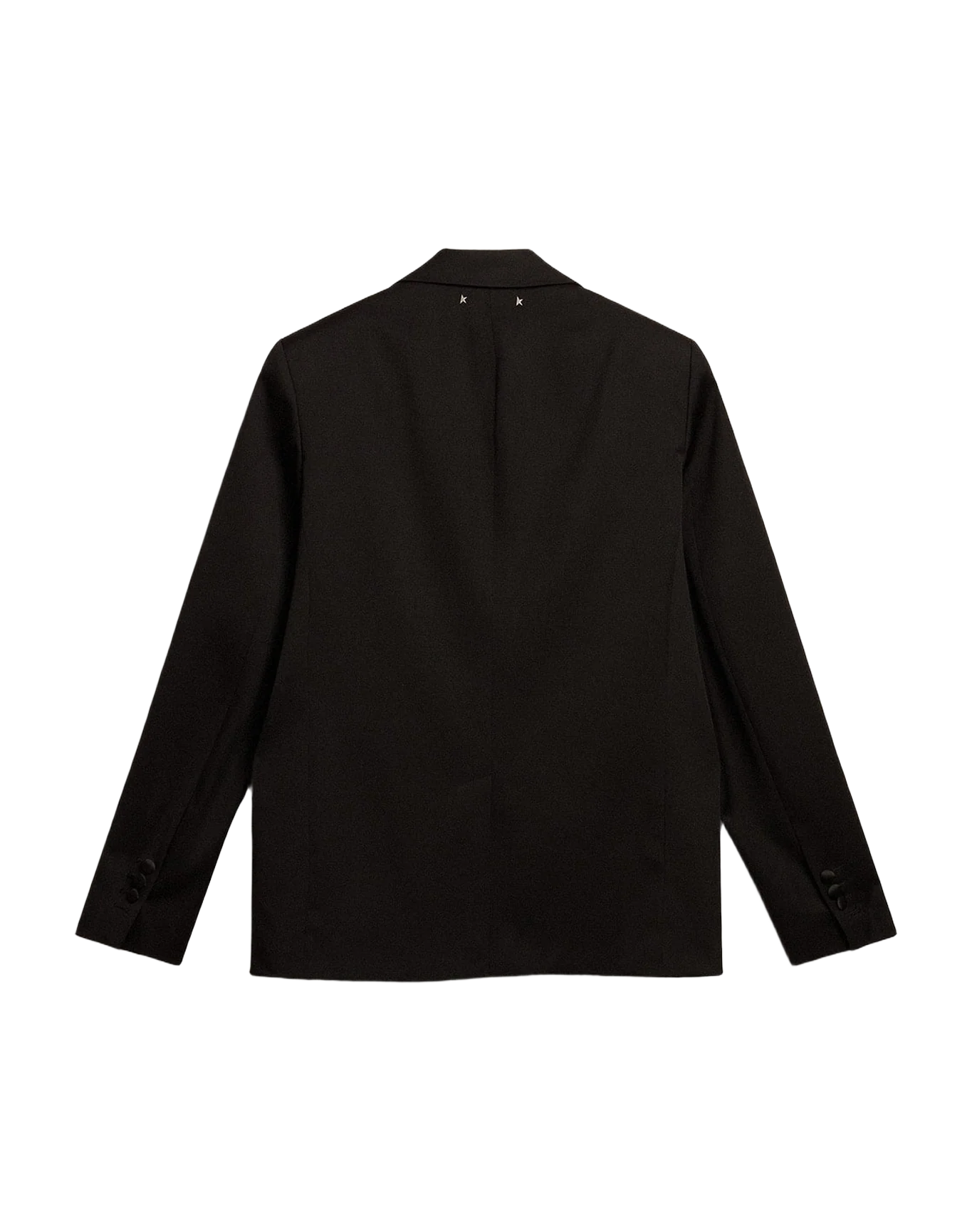 Men | Tuxedo Jacket Black Wool Gabardine | Black - Image 2