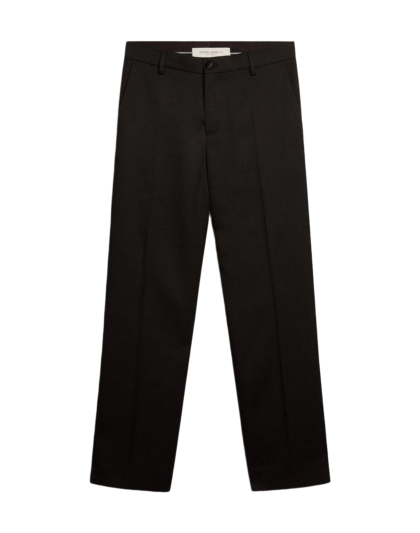 Men | Tuxedo Pants Black Wool Gabardine | Black - Image 10