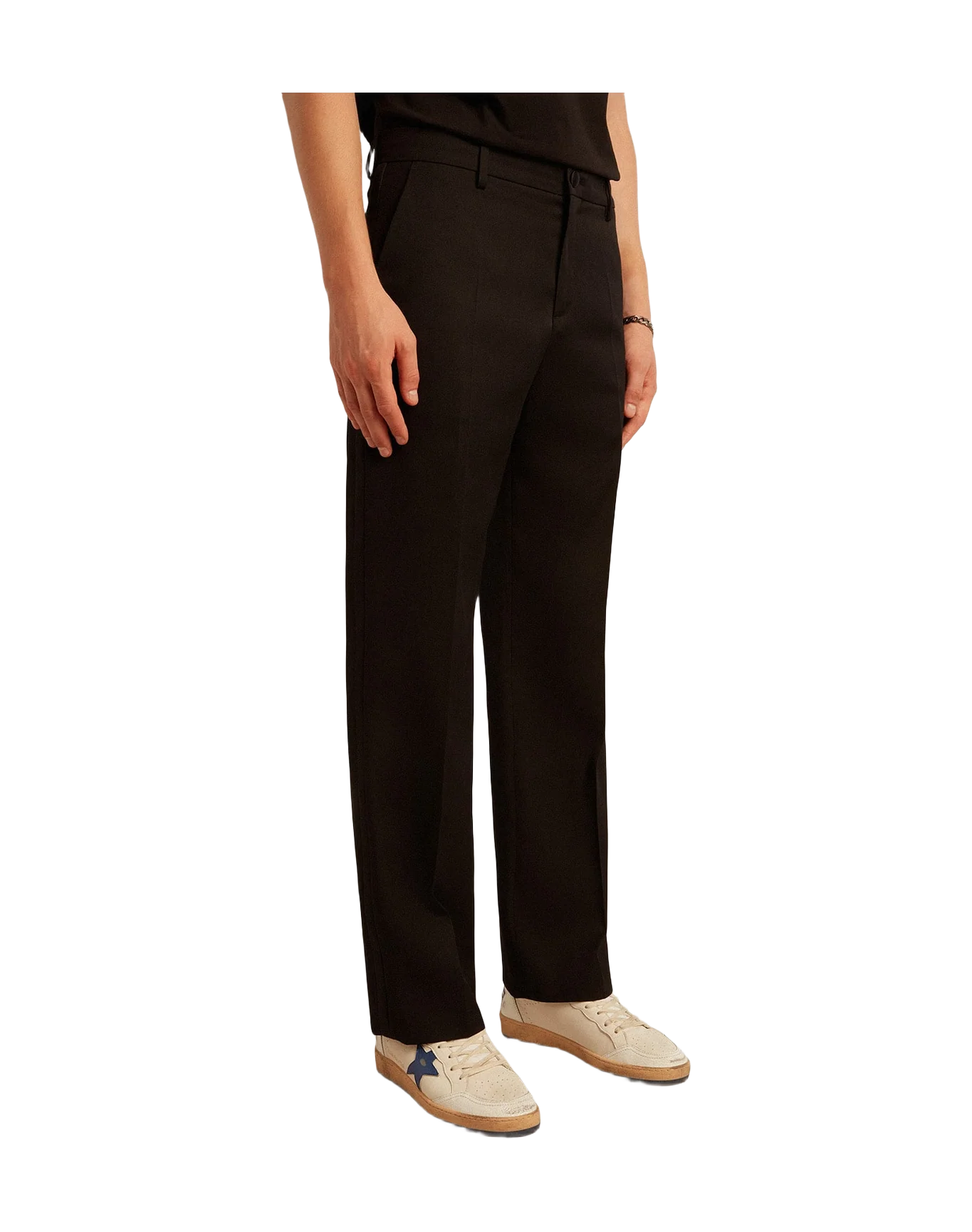 Men | Tuxedo Pants Black Wool Gabardine | Black - Image 7