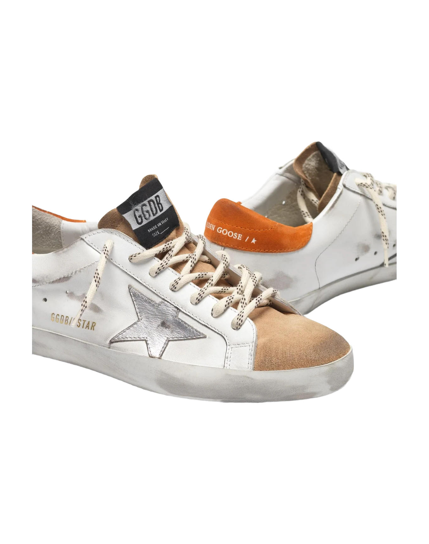 Men | Two-Colour Super-Star Sneakers with Silver Star - Image 2