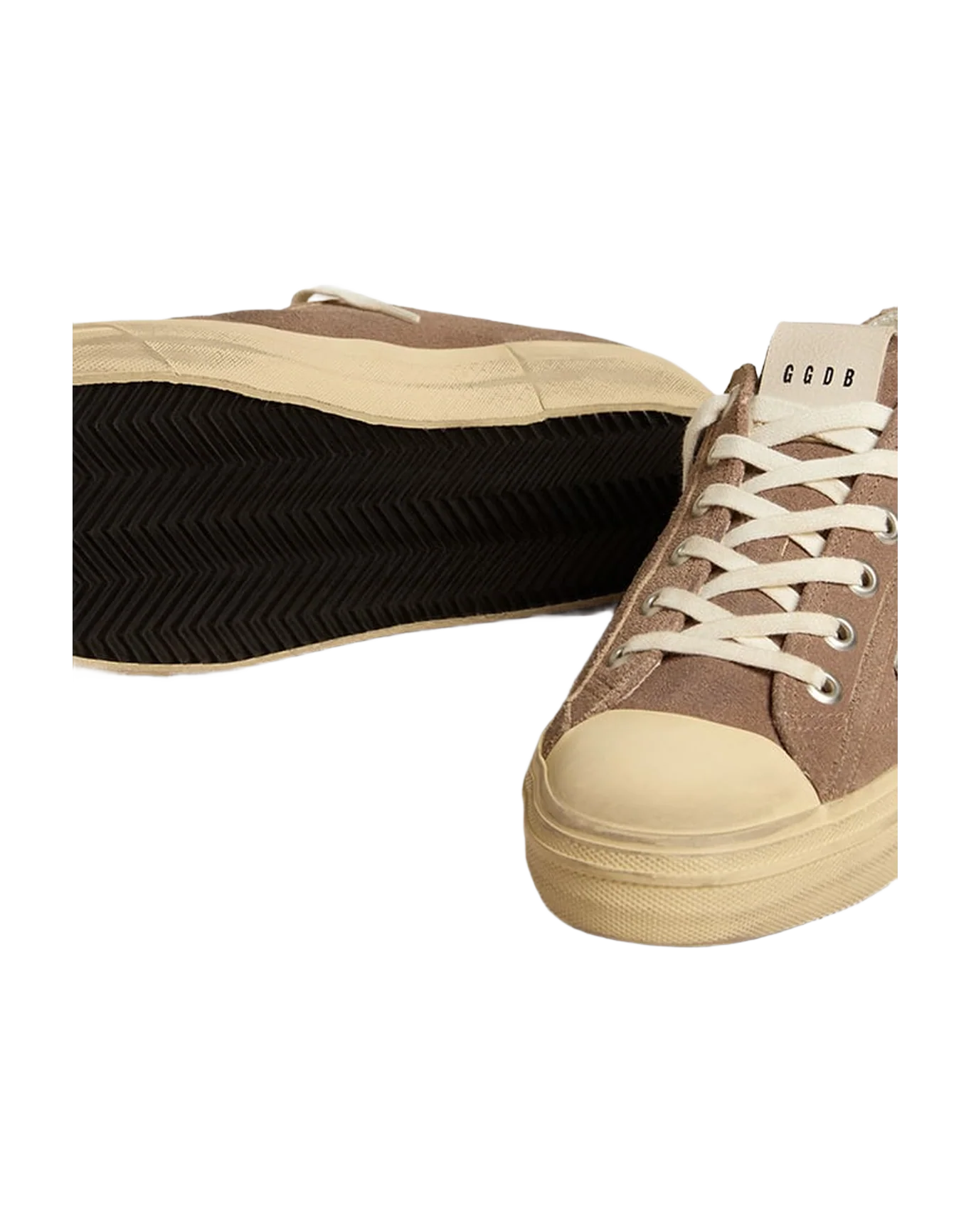 Men | V-Star Dove-Gray Suede with White Nappa Leather Star | Cinder x White - Image 9
