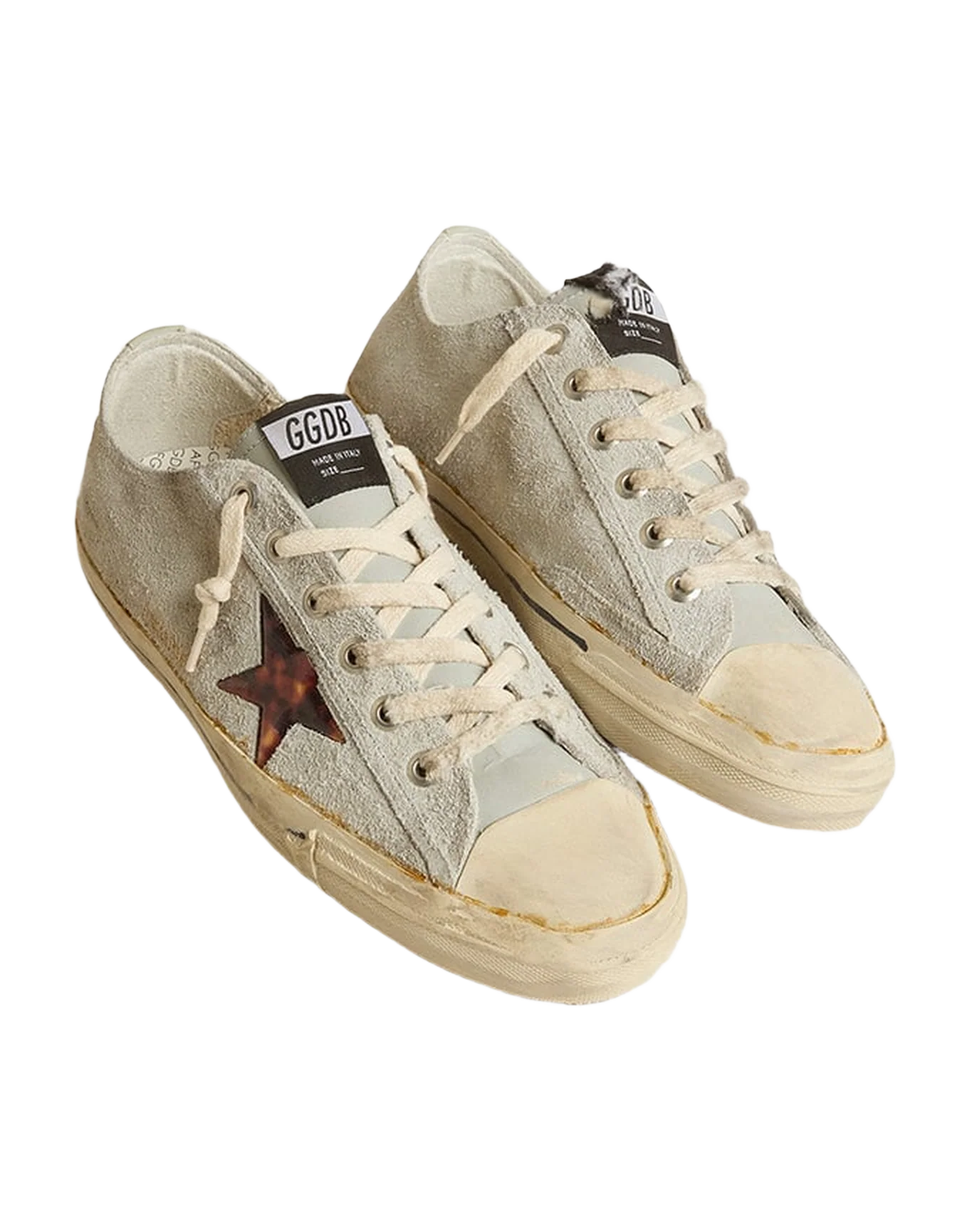 Men | V-Star Grey Suede with Brown Star | Ice x Brown Black Leo - Image 2