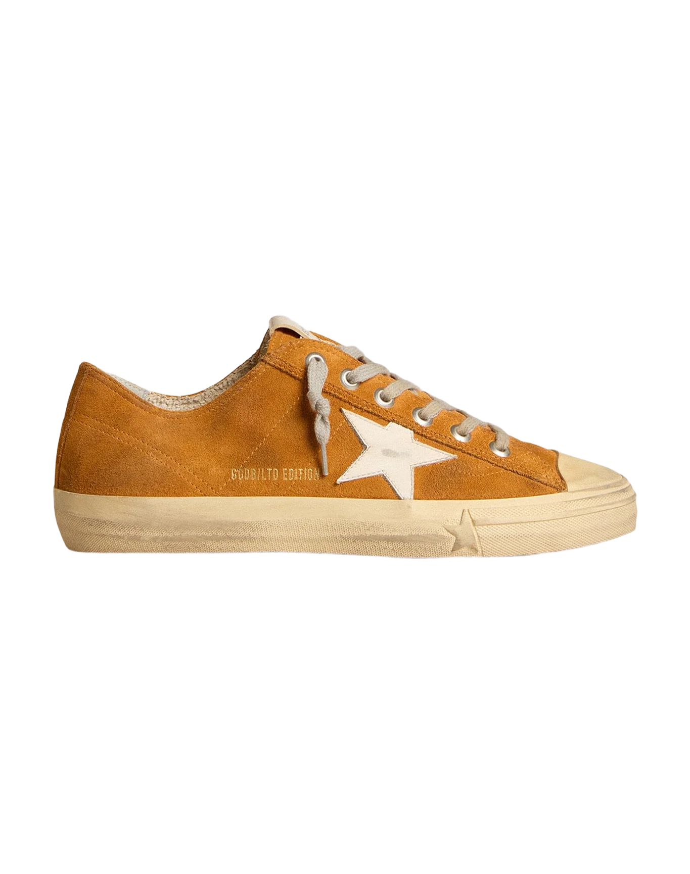 Men | V-Star Ltd Camel Suede with A Milk-White Leather Star | Cathay Spice x Milk - Image 3