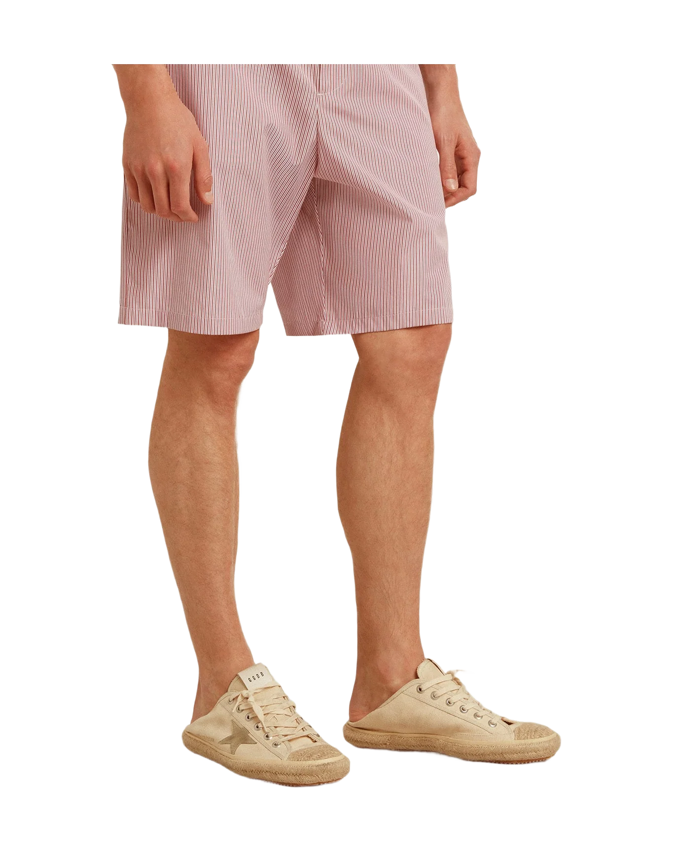 Men | V-Star Sabot Canvas with Beige Suede Star | Buttercream x Ice - Image 4