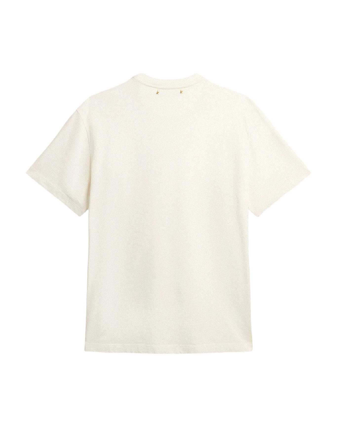 Men | White Cotton T-Shirt with Seasonal Logo Print On The Front | Artic Wolf - Image 5