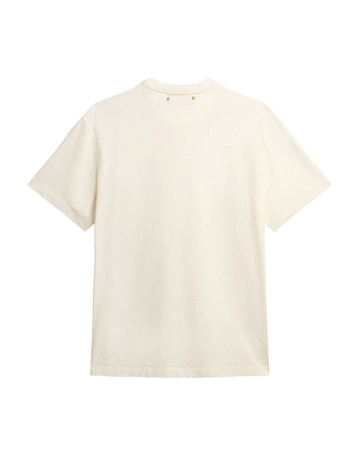 Men | White Cotton T-Shirt with Seasonal Logo Print On The Front | Artic Wolf - Image 7