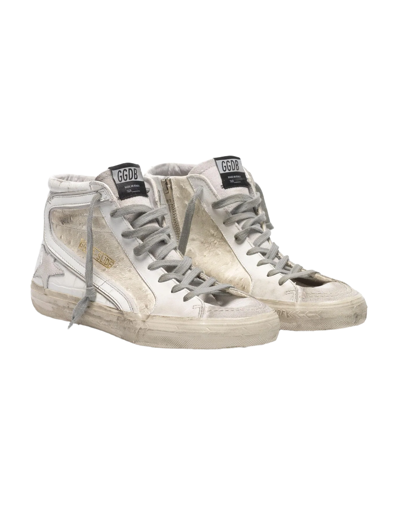 Men | White Patchwork Shades Slide Sneakers - Image 3