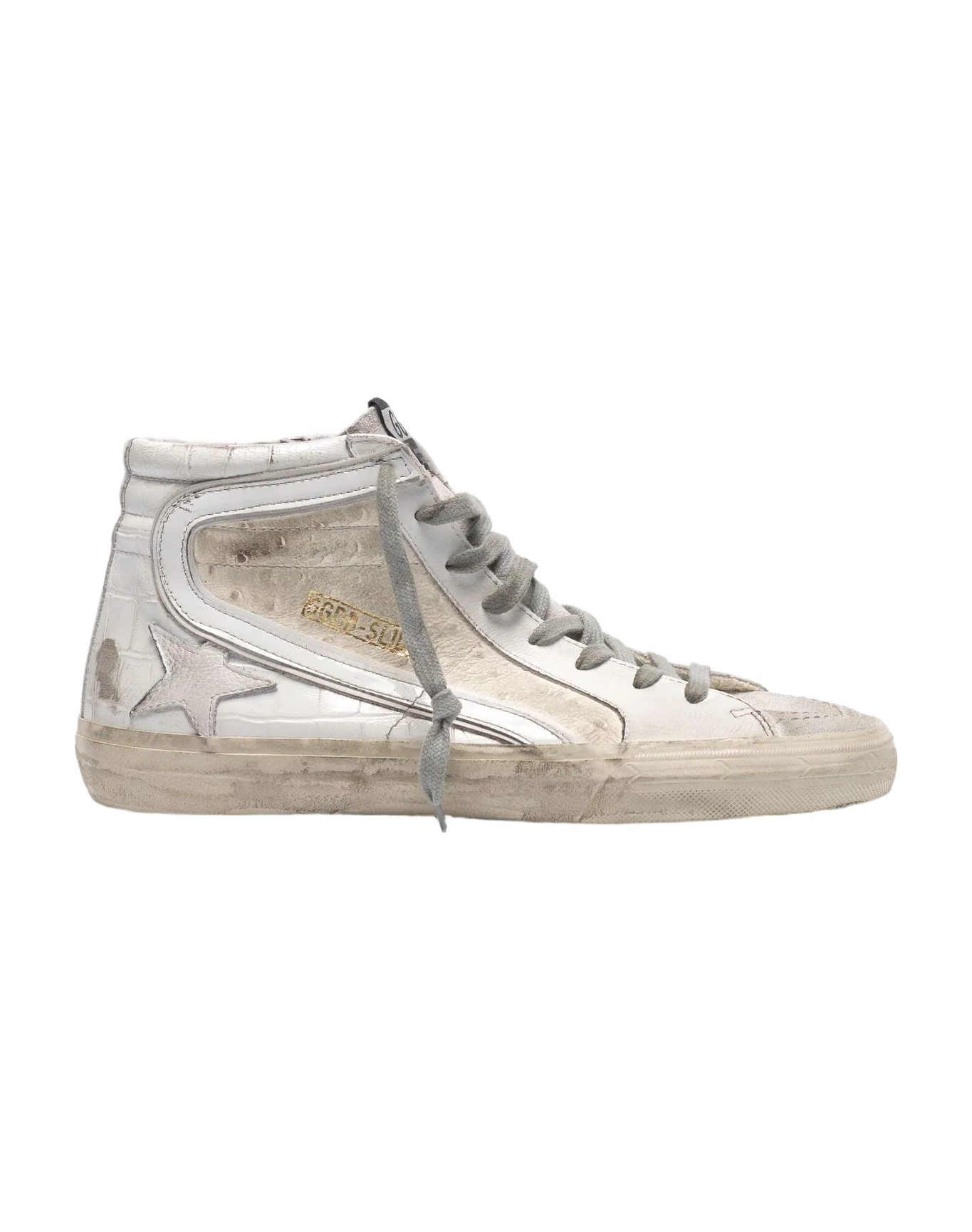 Men | White Patchwork Shades Slide Sneakers - Image 6