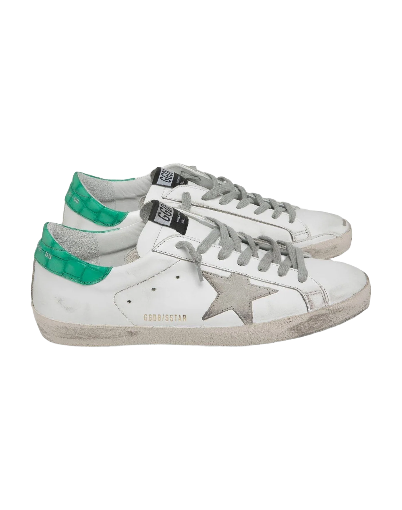 Men | White Super-Star with Mint Green Heel