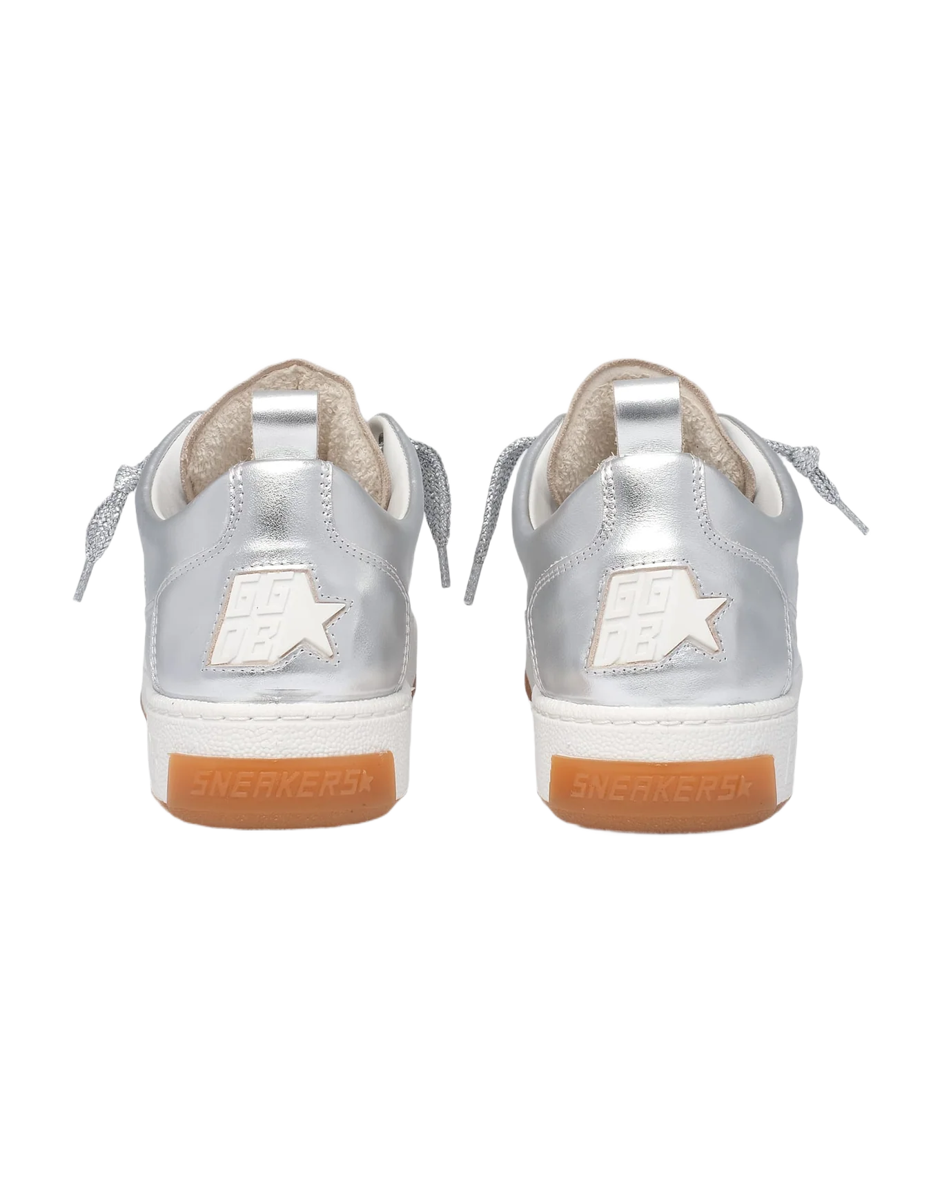 Men | Yeah Sneakers Silver Laminated Leather | Silver - Image 6