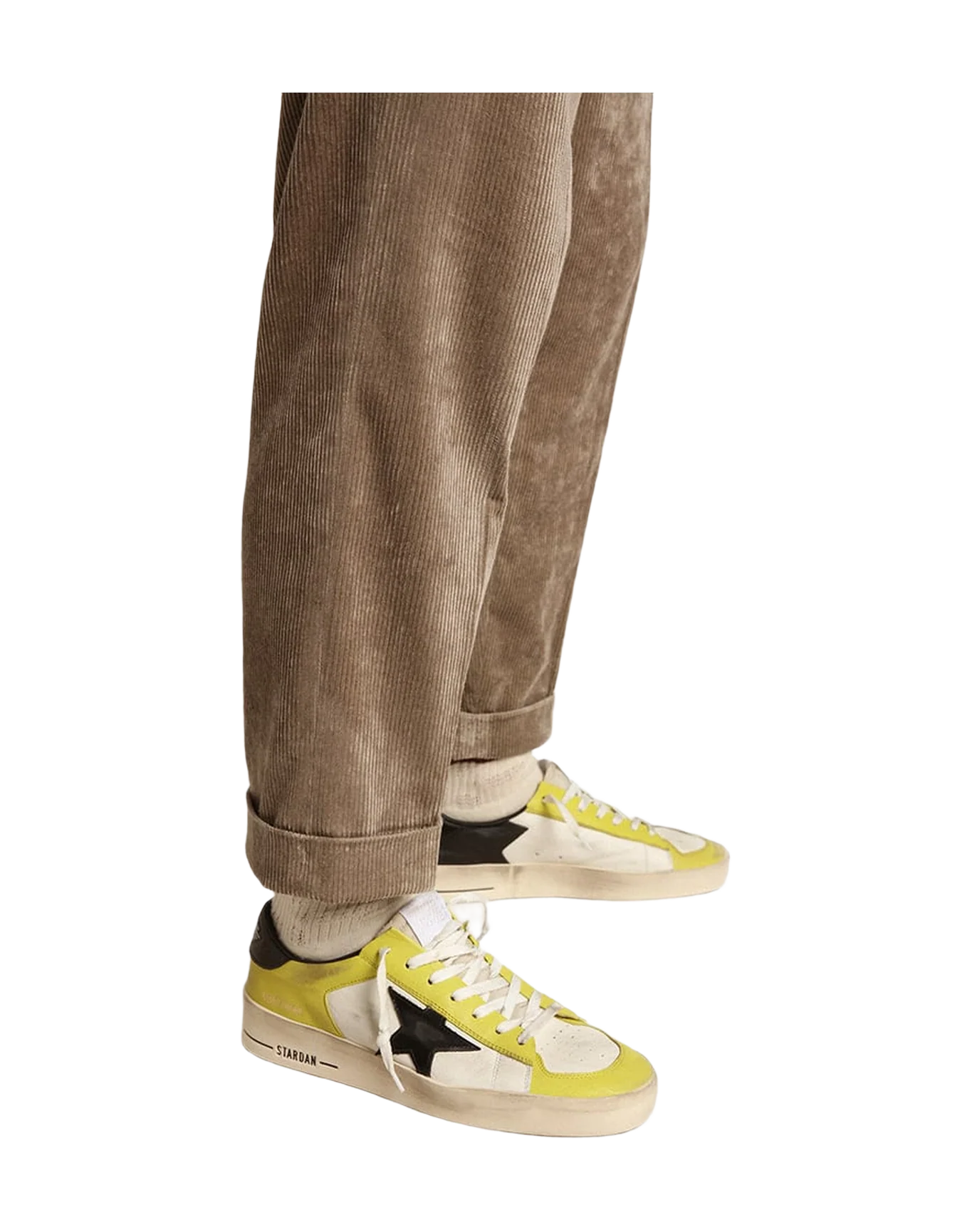 Men | Yellow Stardan with Black Star | Citronelle x White x Black - Image 5
