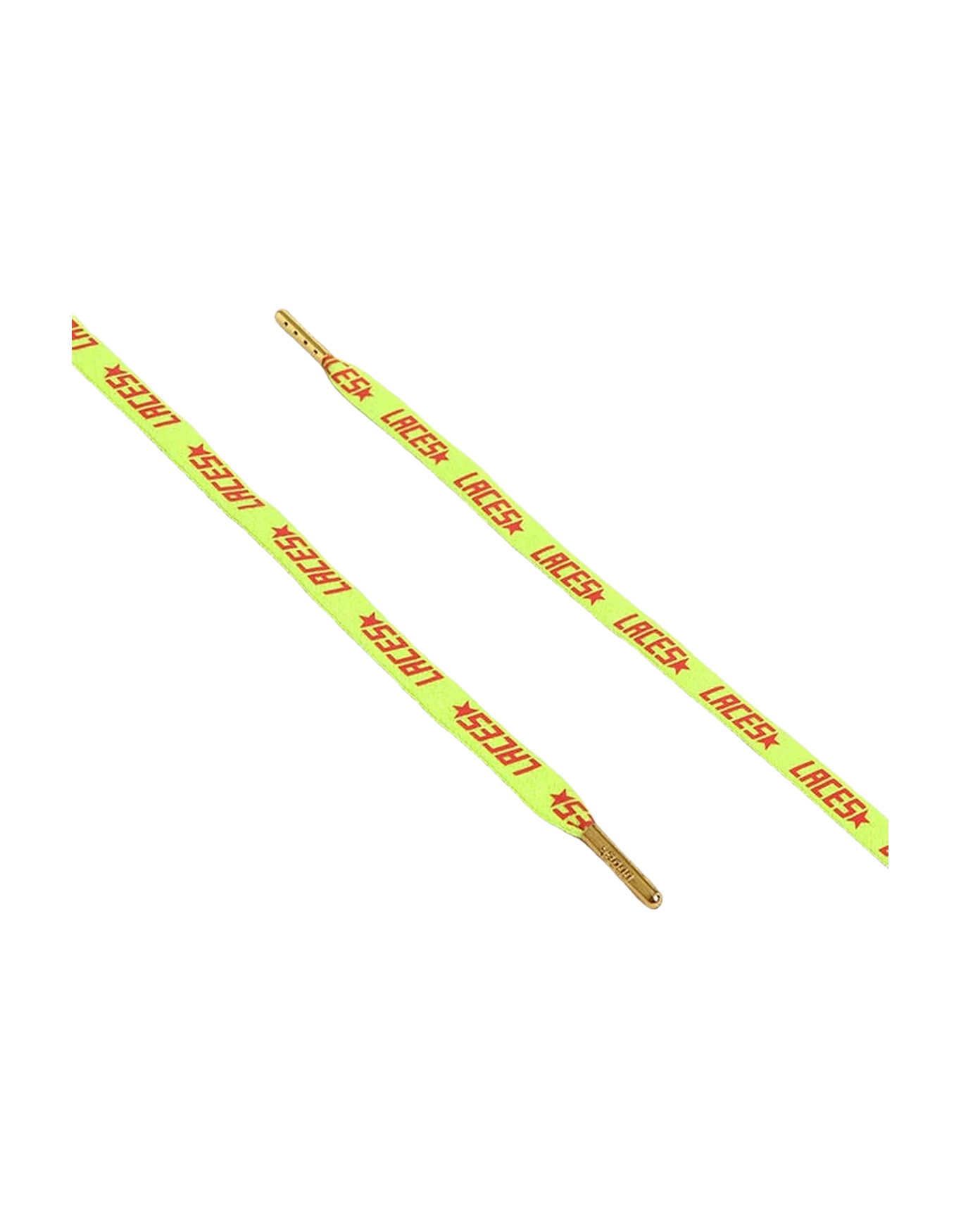 Unisex | Fluorescent Yellow Laces with Contrasting Orange "Laces" Lettering | Fluo Yellow x Orange x Gold - Image 5