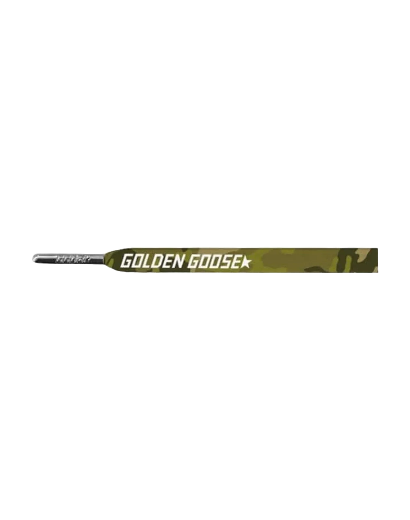Unisex | Green Camouflage Laces with White Logo