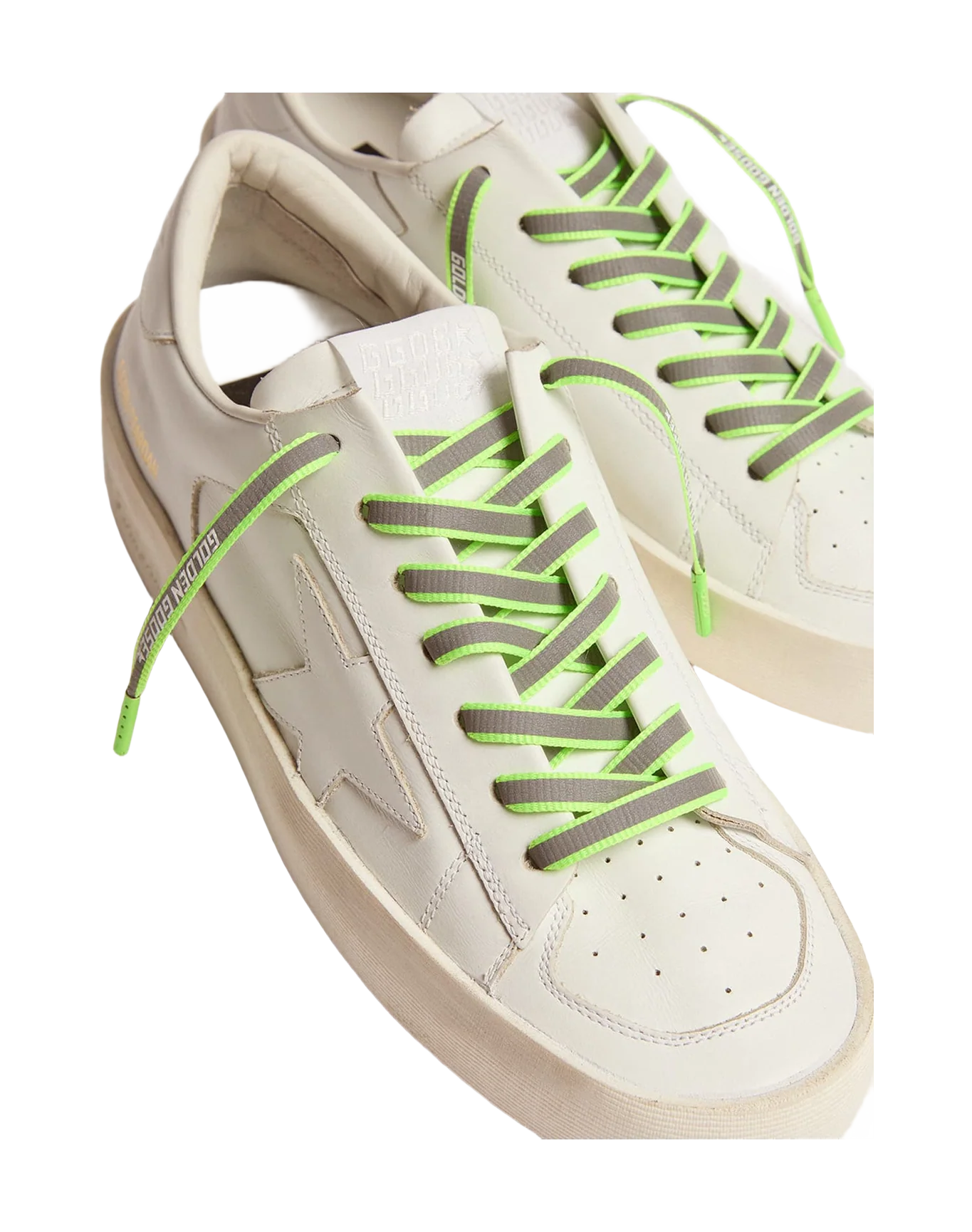Unisex | Neon Green Reflective Laces with Logo (V2) - Image 4