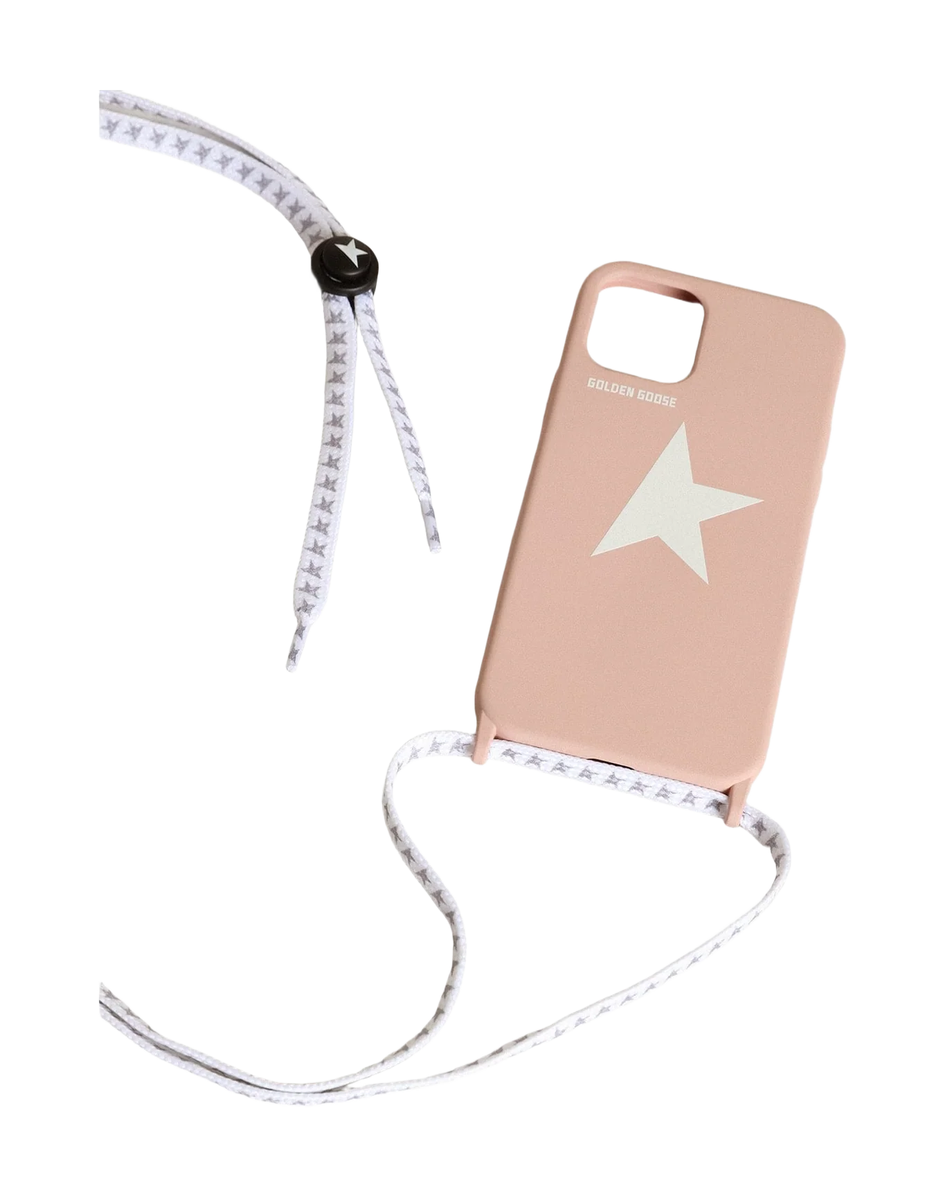 Unisex | Quartz-Pink Case Iphone 12 & 12 Pro with Contrasting White Logo | Rose Quartz x White