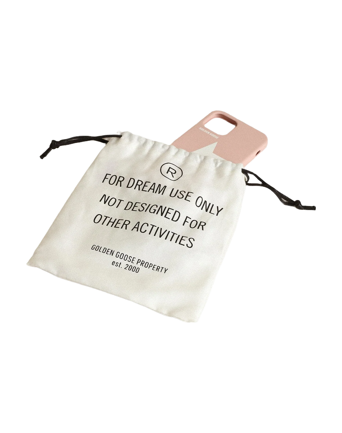 Unisex | Quartz-Pink Case Iphone 12 & 12 Pro with Contrasting White Logo | Rose Quartz x White - Image 4