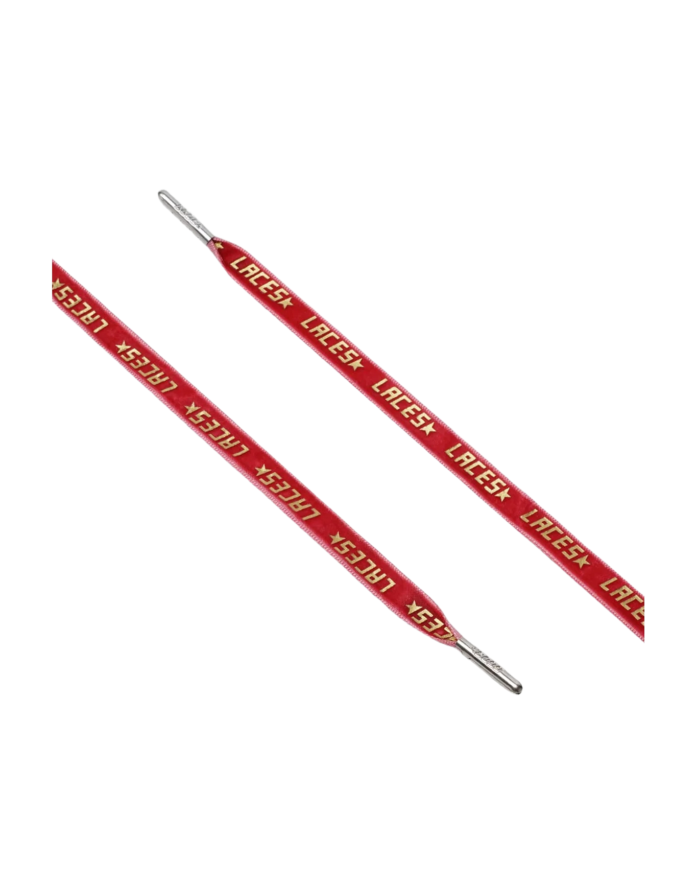 Unisex | Red Velvet Laces with Gold Laces Print - Image 3