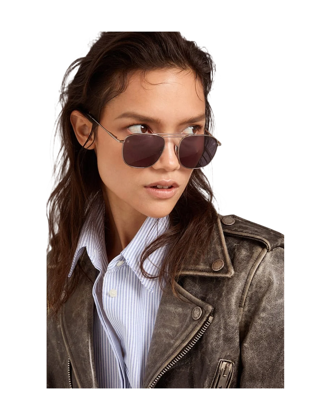 Unisex | Roger Aviator Sunglasses with Black Frame & Black Lenses | Black x Black - Image 3
