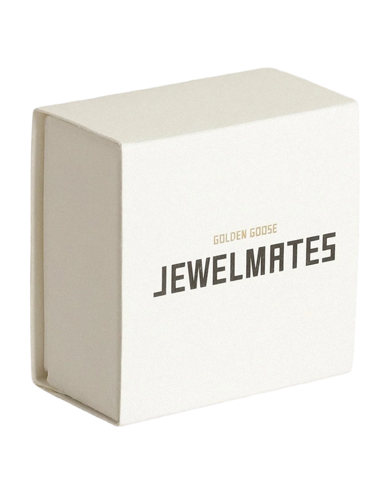 Unisex | White Cuff with Baguette-Shaped Crystals | Vintage White x Antique Gold