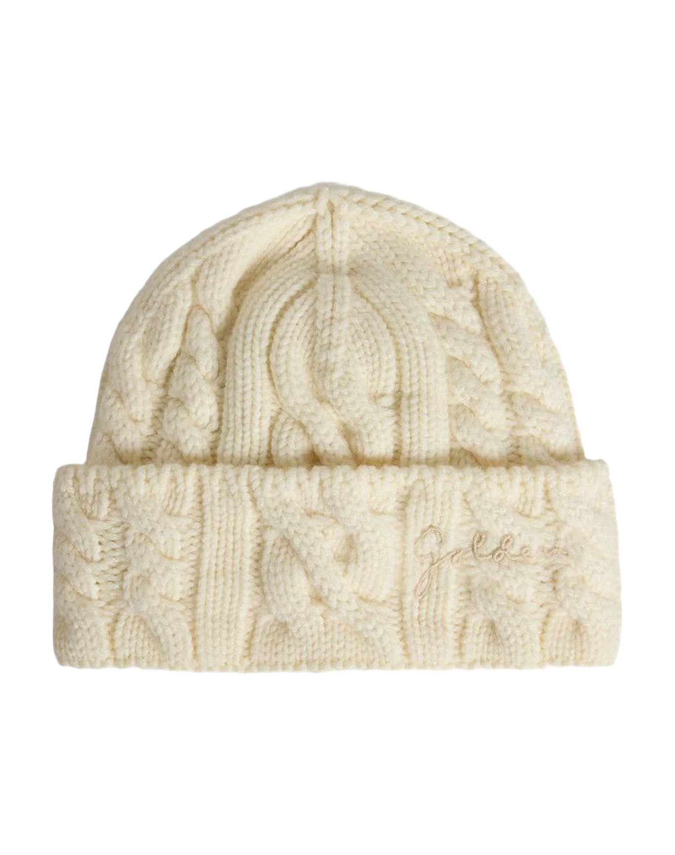 Unisex | White Wool Beanie with Embroidery | Artic Wolf - Image 6