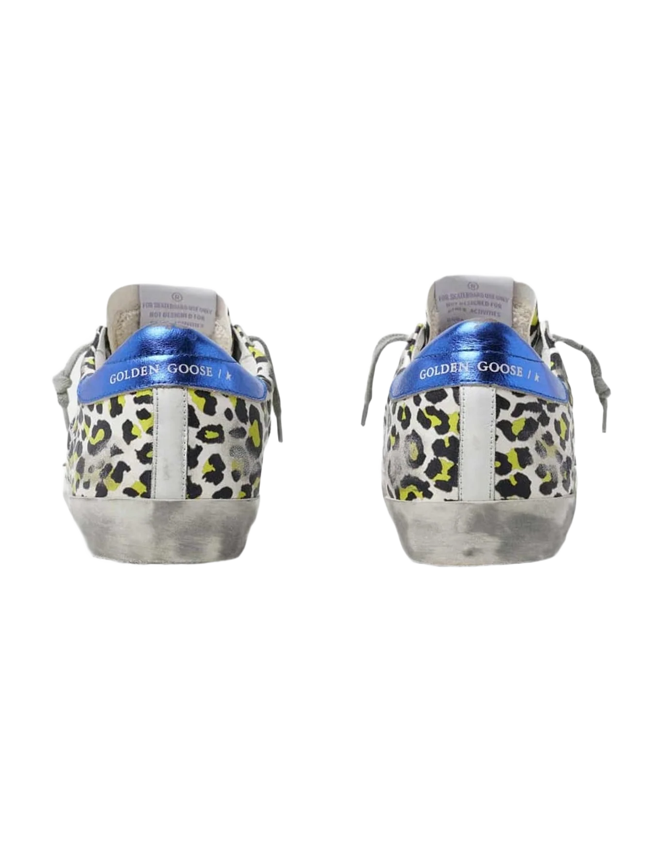Women | Animal-Print Super-Star Sneakers with Blue Laminated Heel Tab