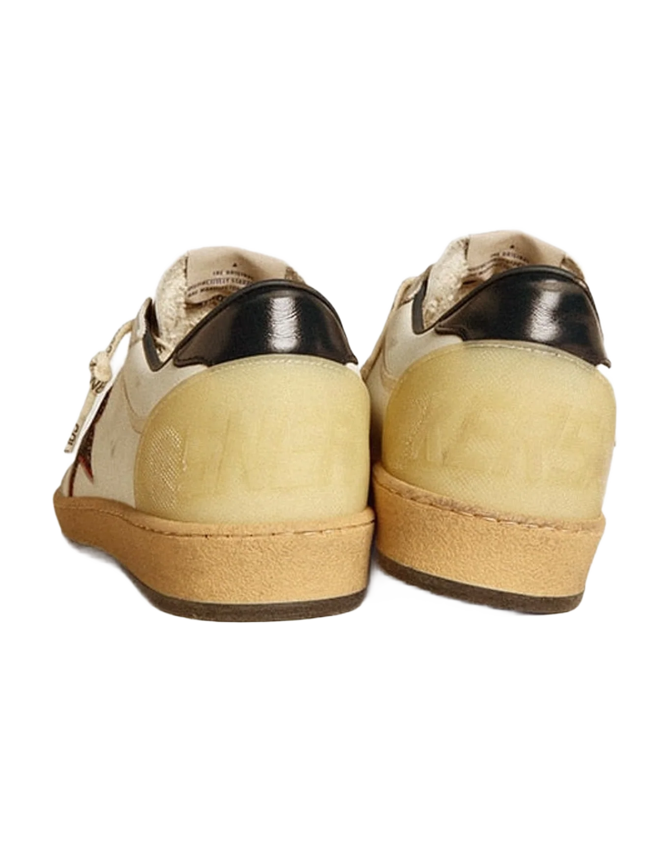 Women | Ball Star Ltd with Mesh Star & Midnight Blue Leather Heel Tab | White x Beige x Blue